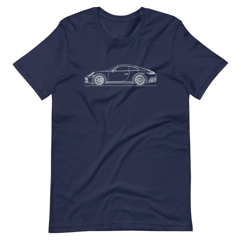 Porsche 911 992 Carrera 4S silhouette T-shirt