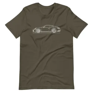 Porsche 911 992 Carrera 4S silhouette T-shirt