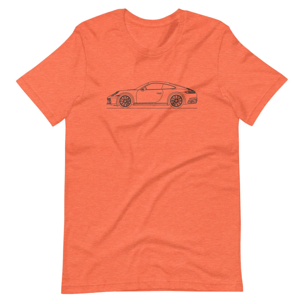 Porsche 911 992 Carrera 4S silhouette T-shirt