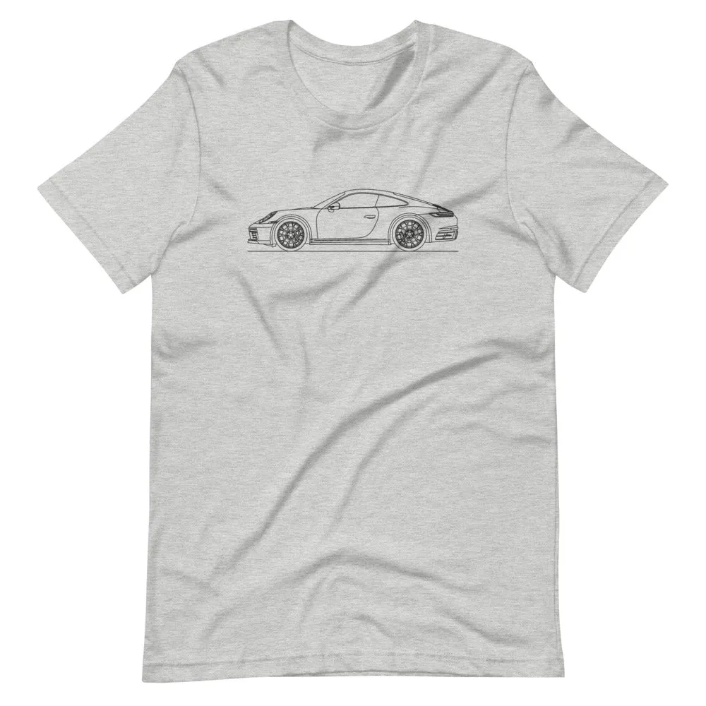 Porsche 911 992 Carrera 4S silhouette T-shirt