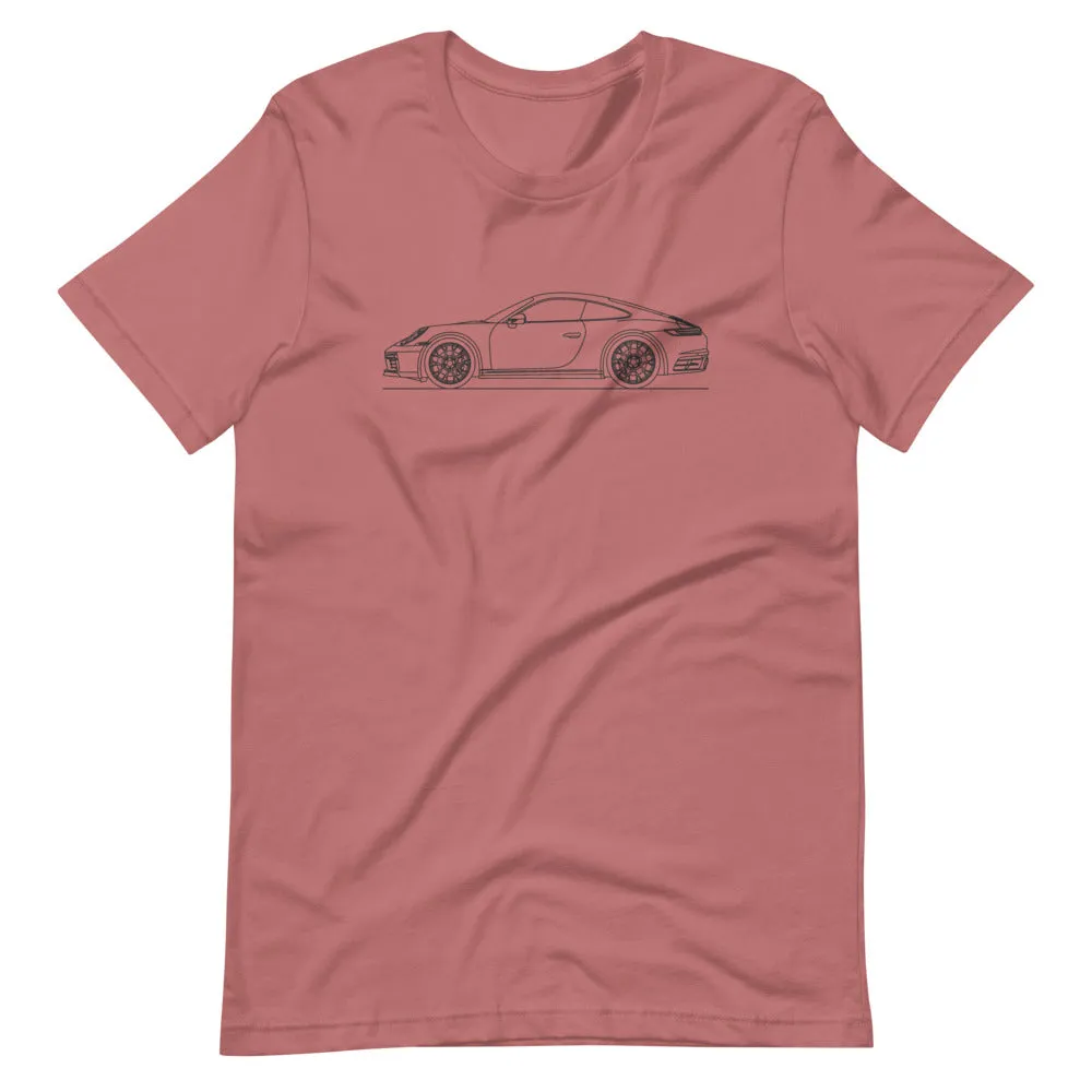 Porsche 911 992 Carrera 4S silhouette T-shirt