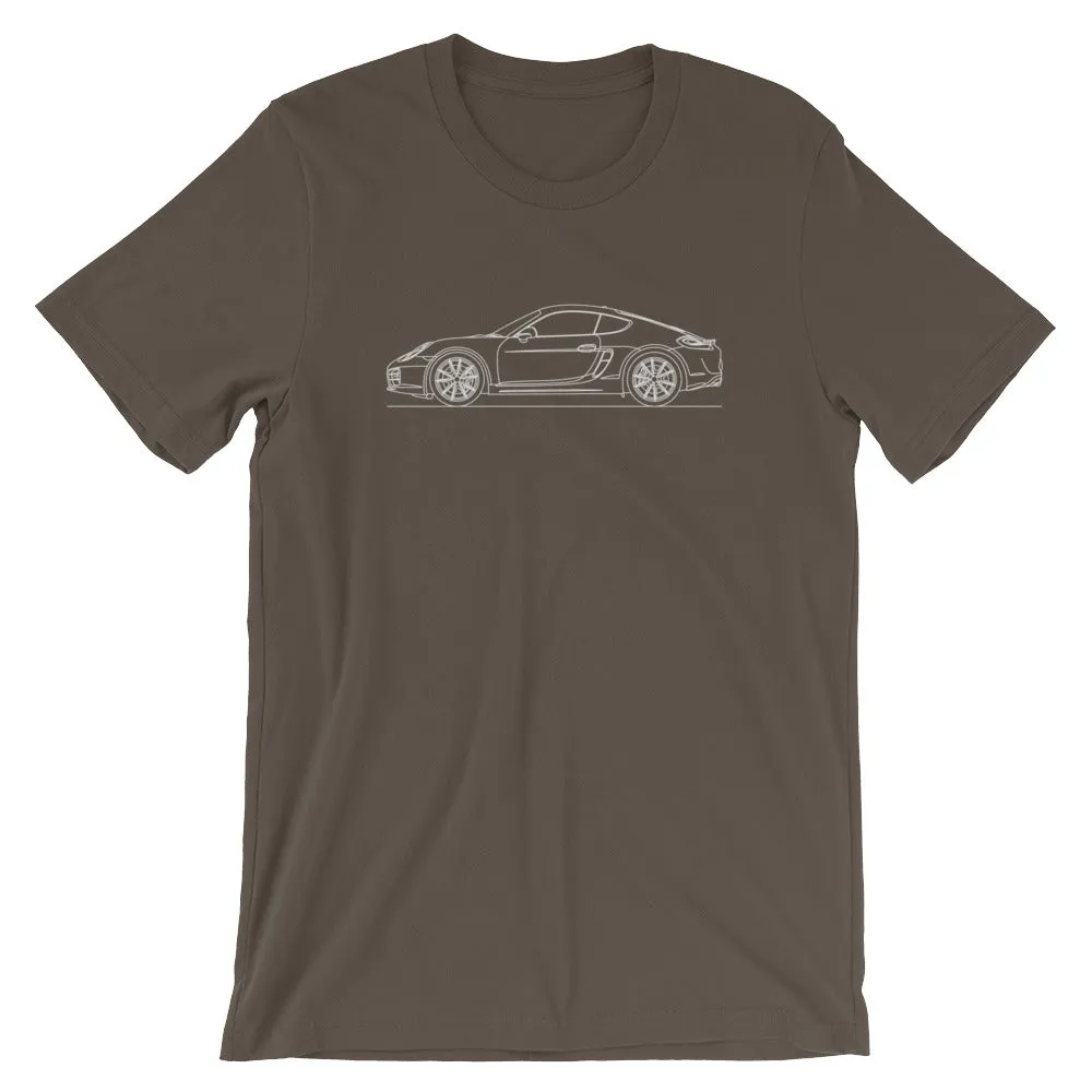 Porsche Cayman S 981 silhouette T-shirt