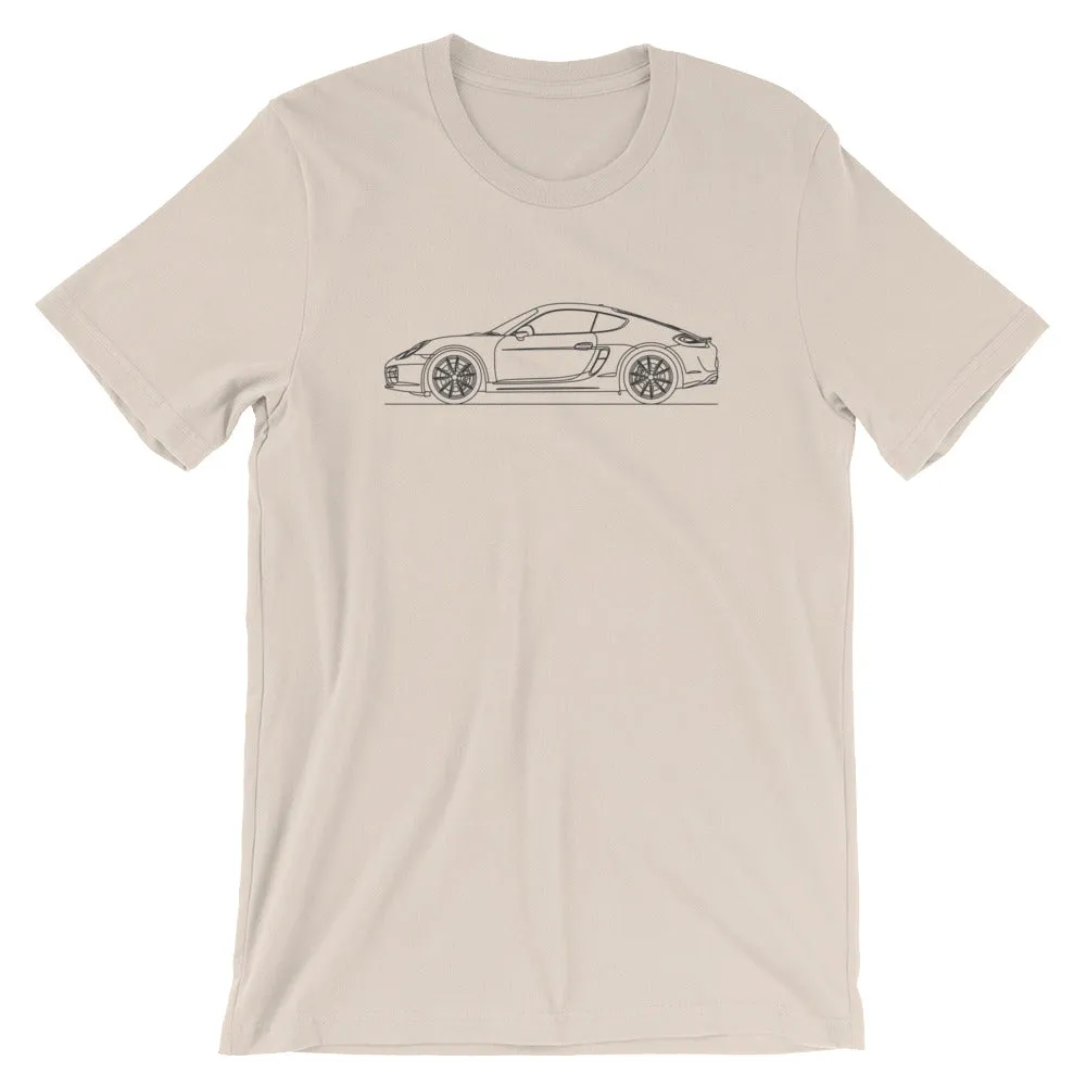 Porsche Cayman S 981 silhouette T-shirt