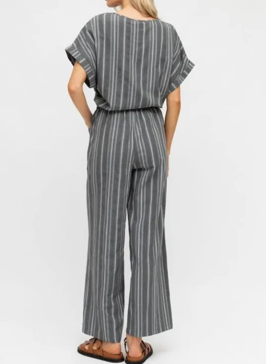 Pria Stripe Cotton Pant