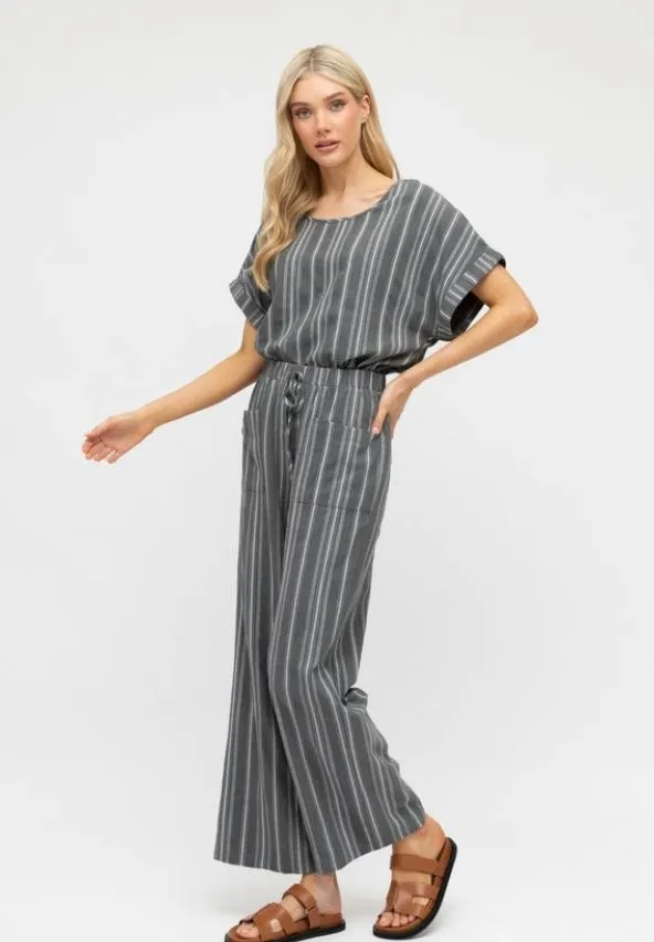 Pria Stripe Cotton Pant