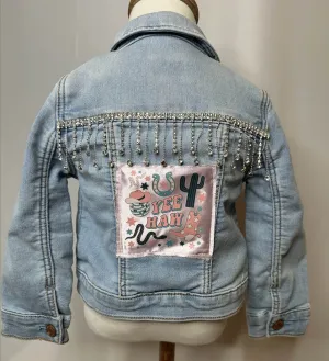 "Yee Haw" Desert Kids Denim Jacket