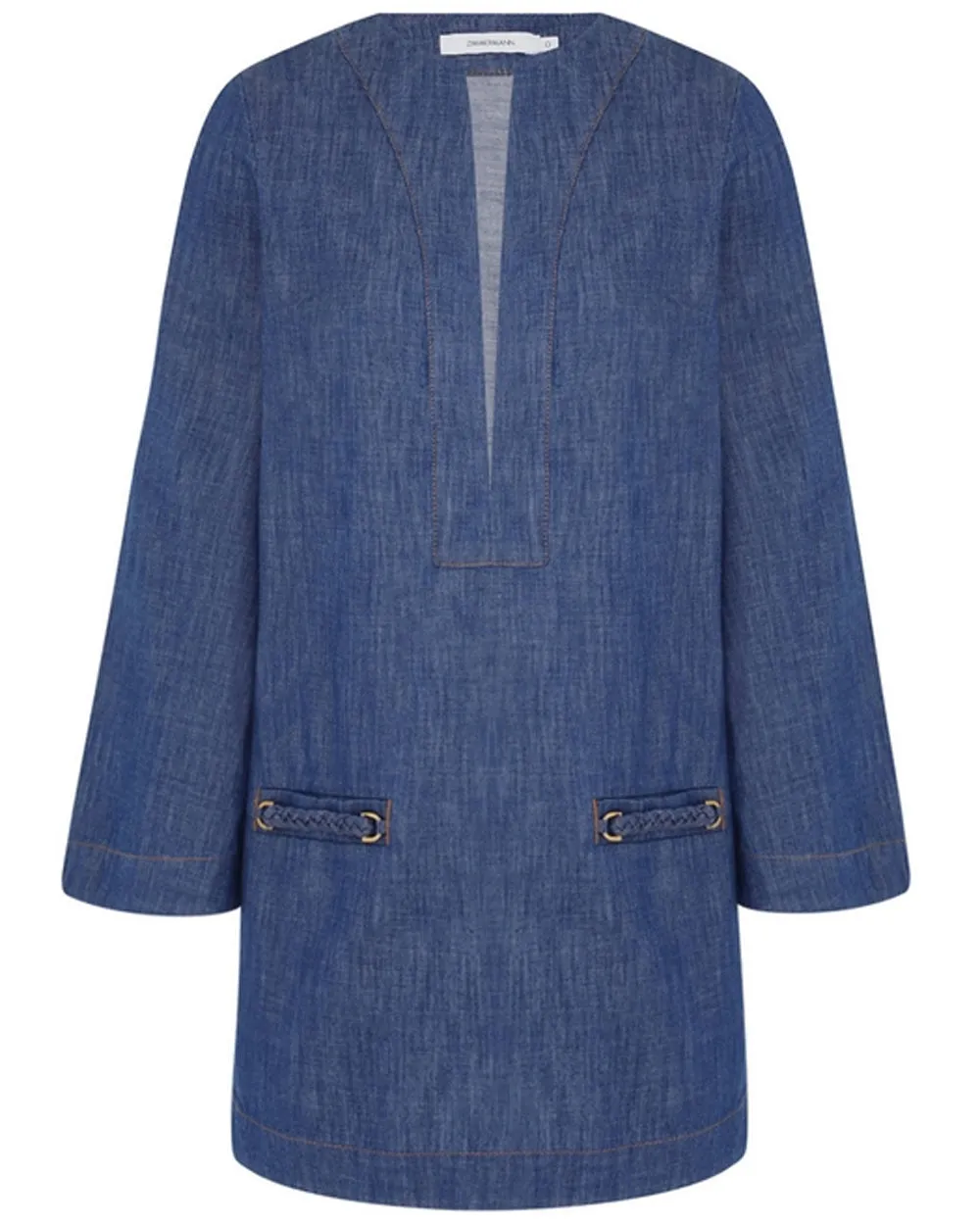 Railway Blue Wylie Denim Tunic