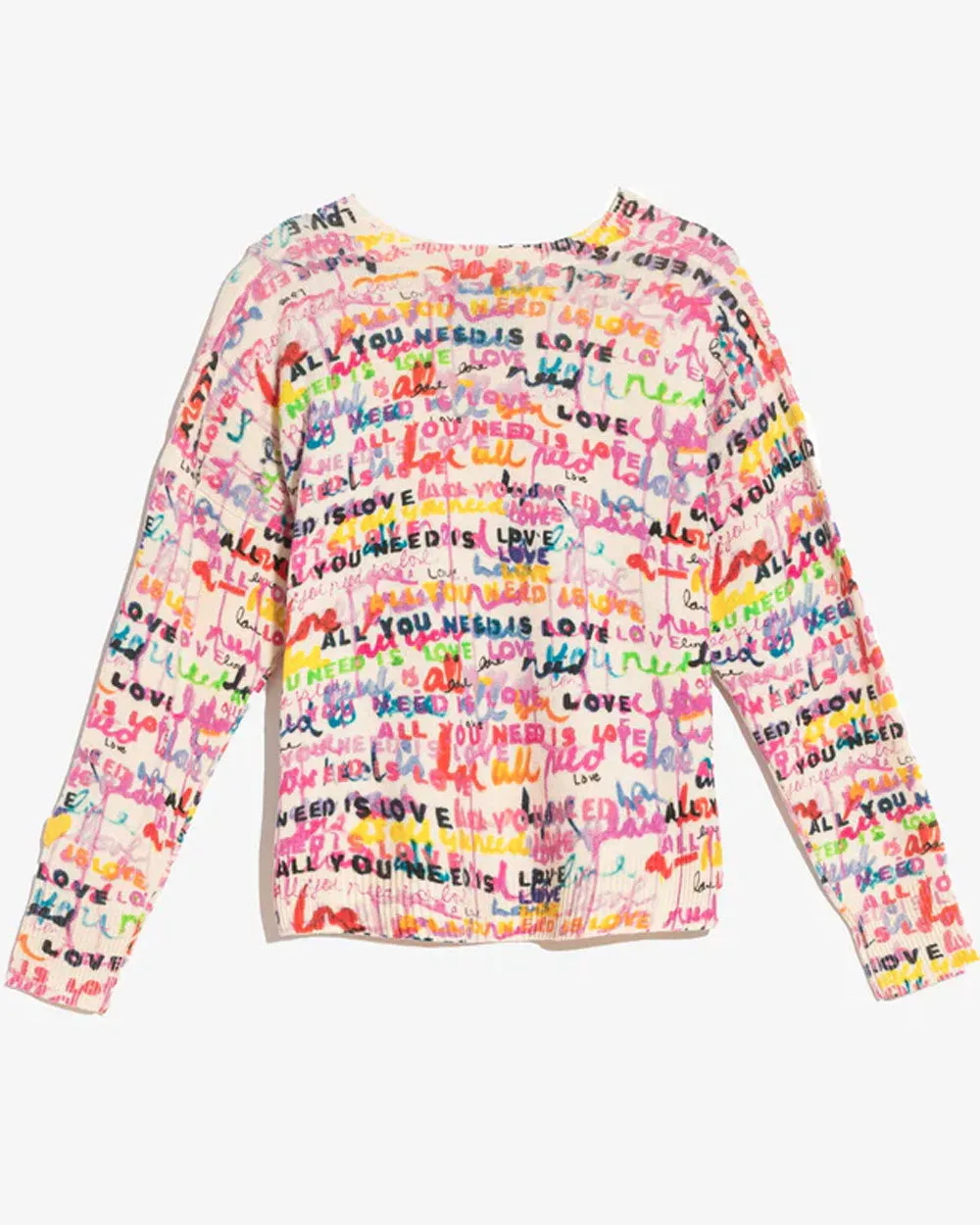 Rainbow Love Is All You Need Boyfriend Sweater