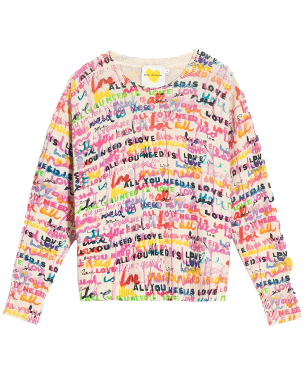 Rainbow Love Is All You Need Boyfriend Sweater
