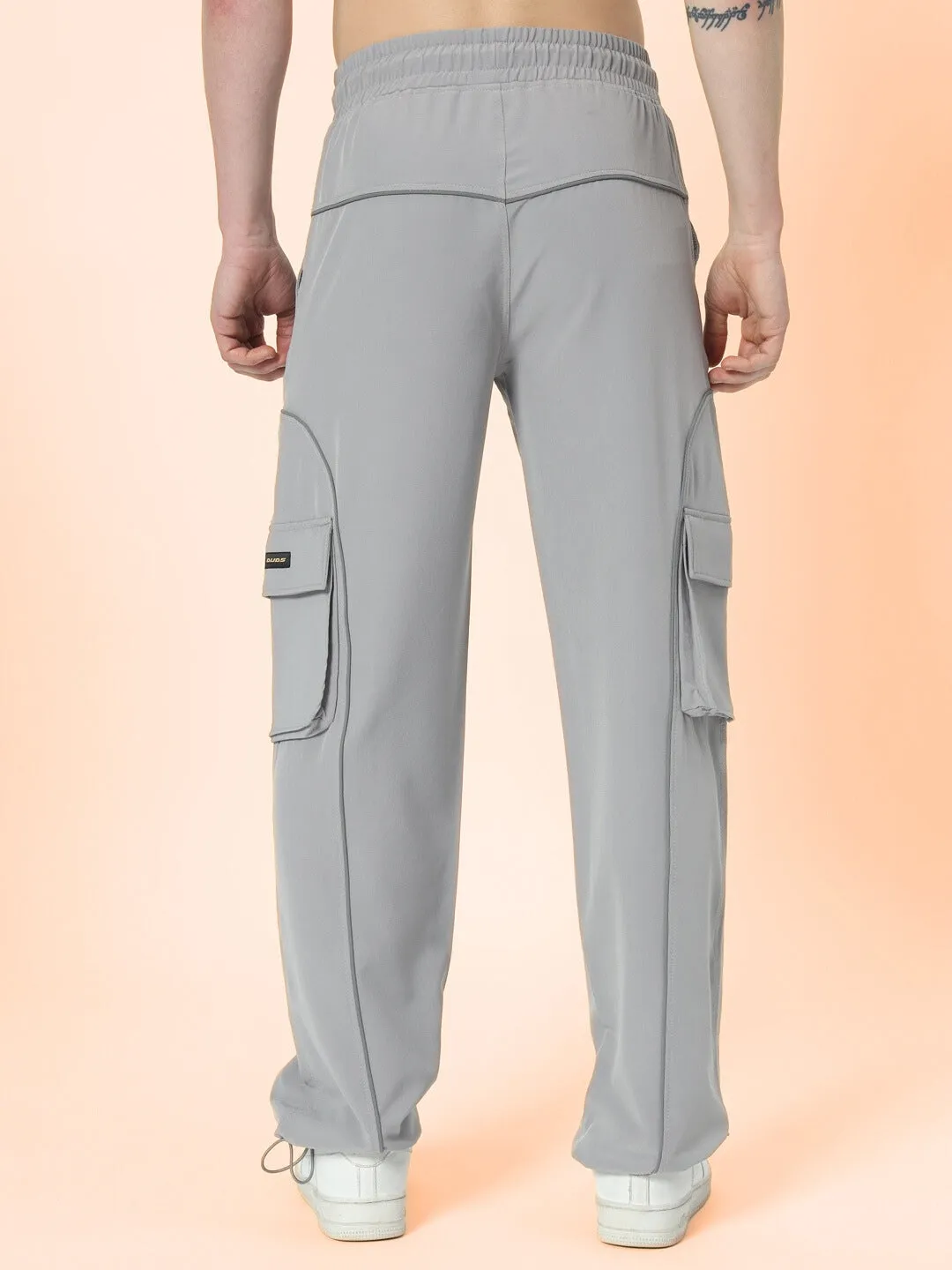 RAY REFLECTOR PARACHUTE CARGO PANTS (GREY)