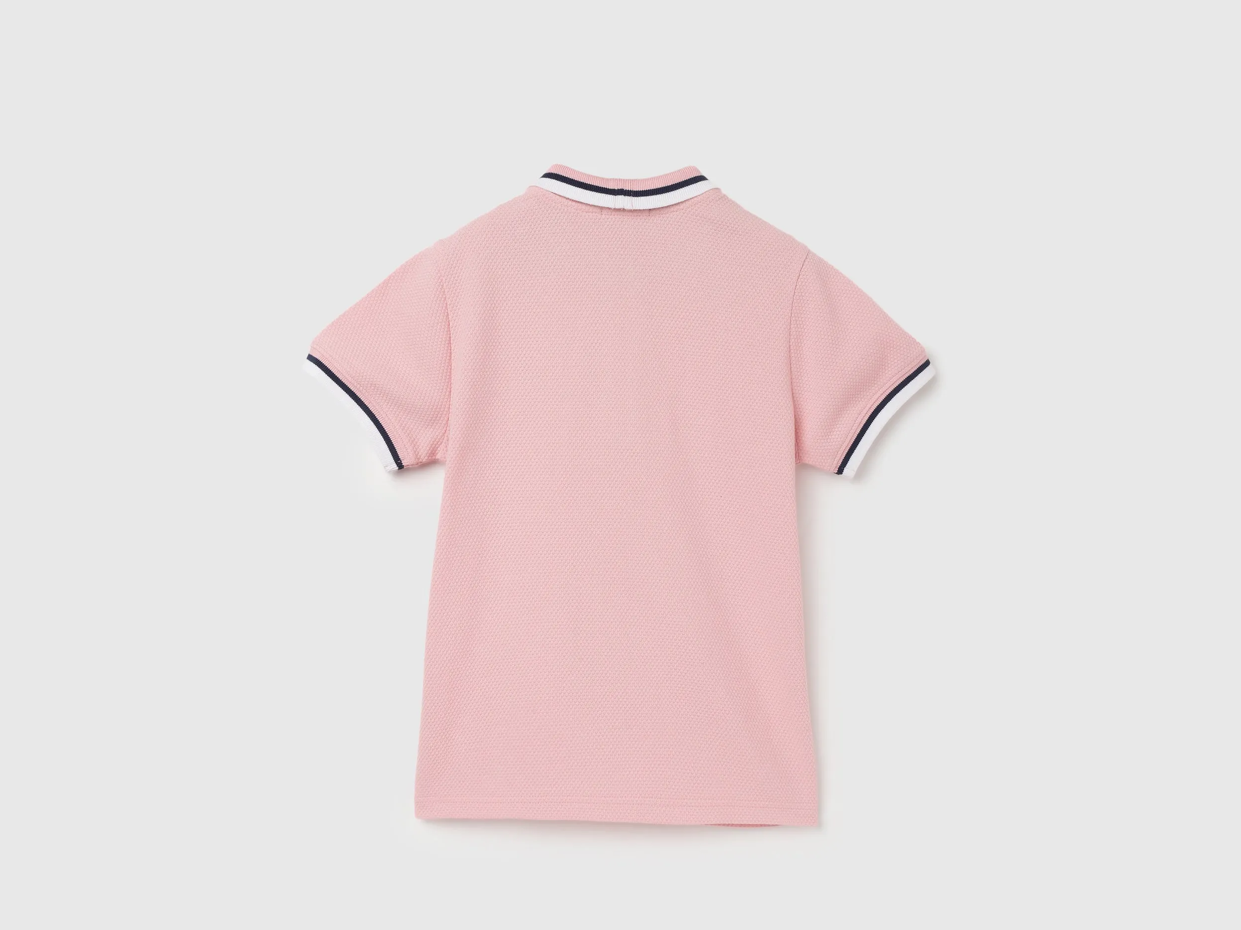 Regular Fit Polo Neck Textured T-Shirt