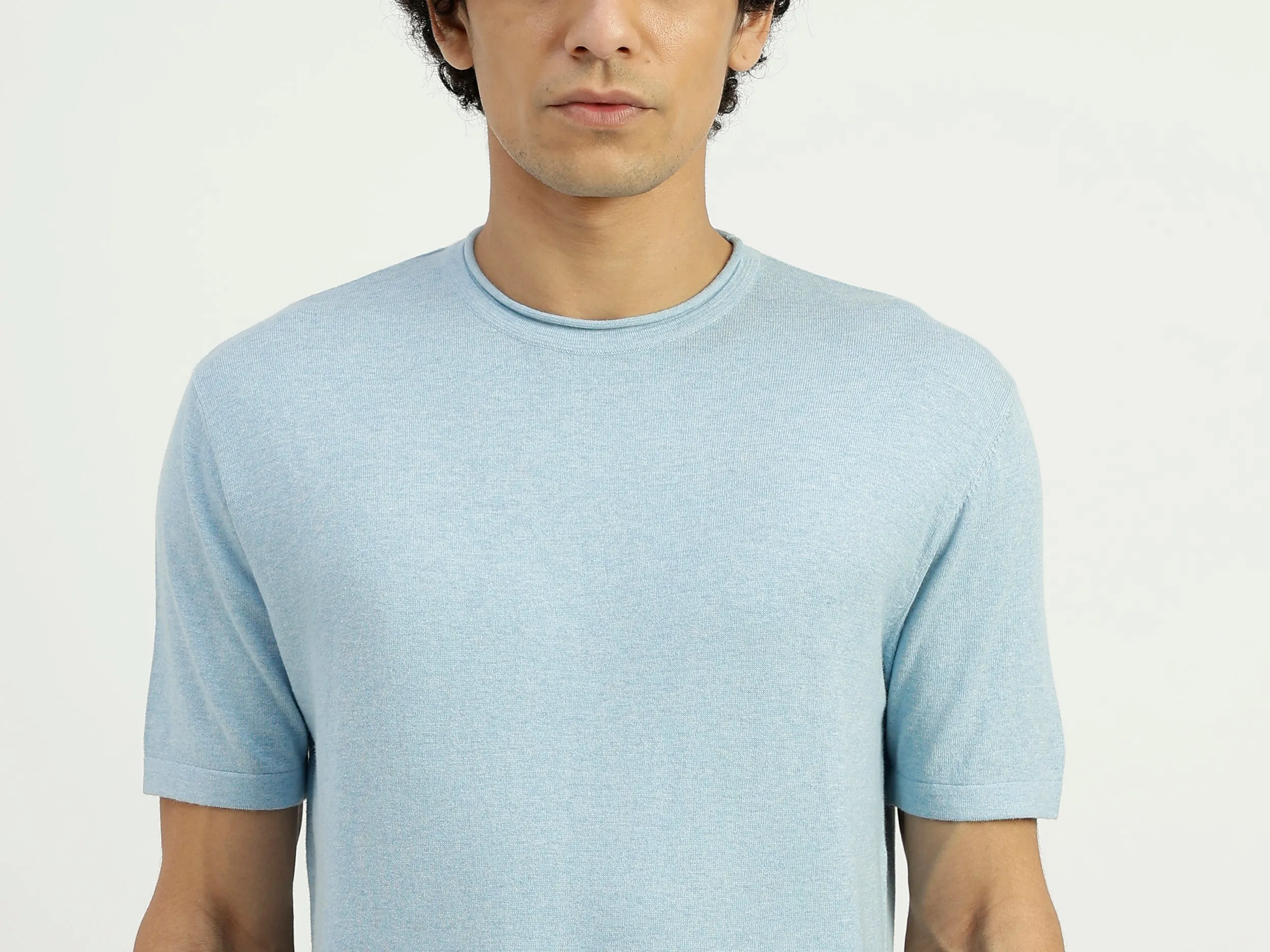 Regular Fit Round Neck Solid T-Shirt