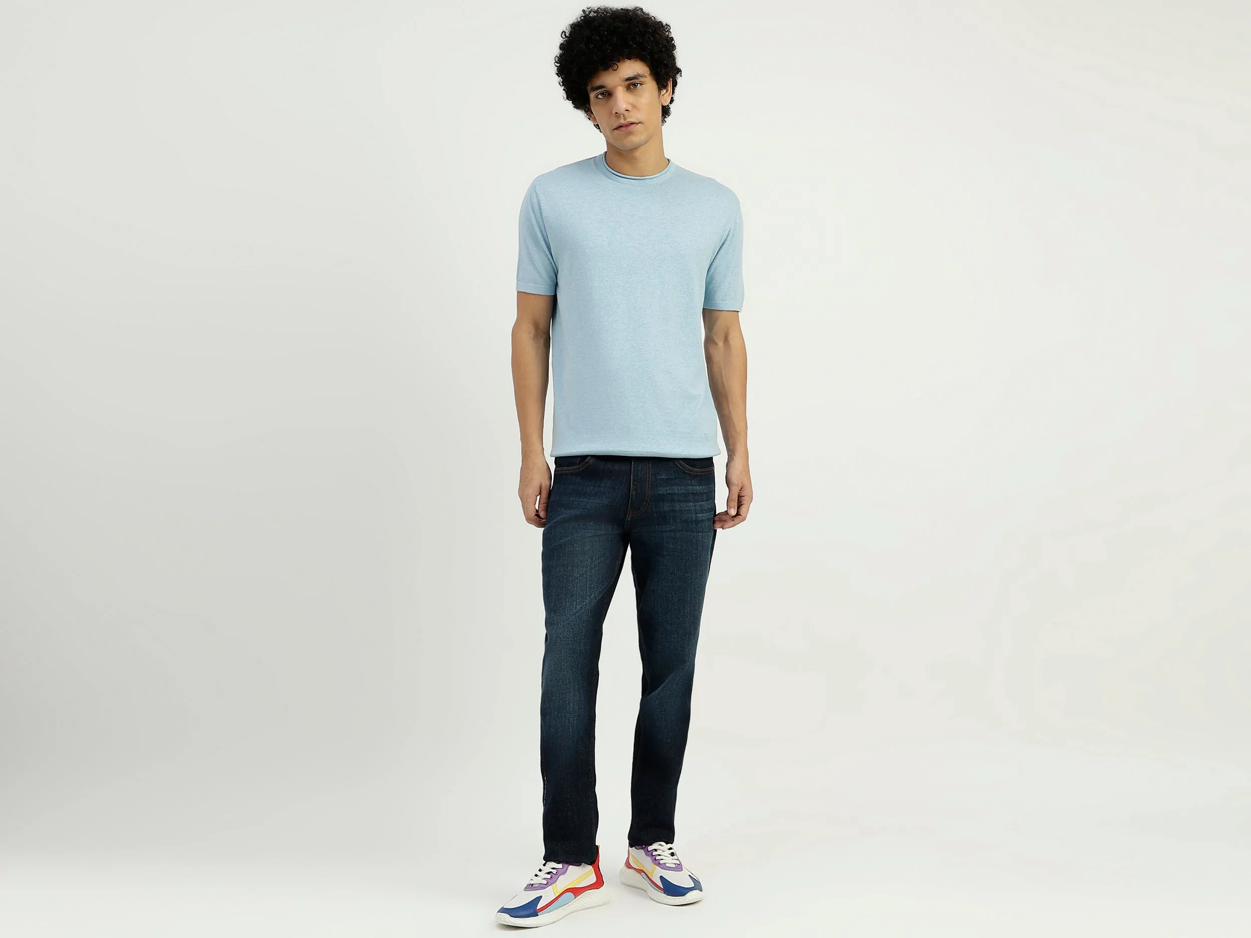 Regular Fit Round Neck Solid T-Shirt