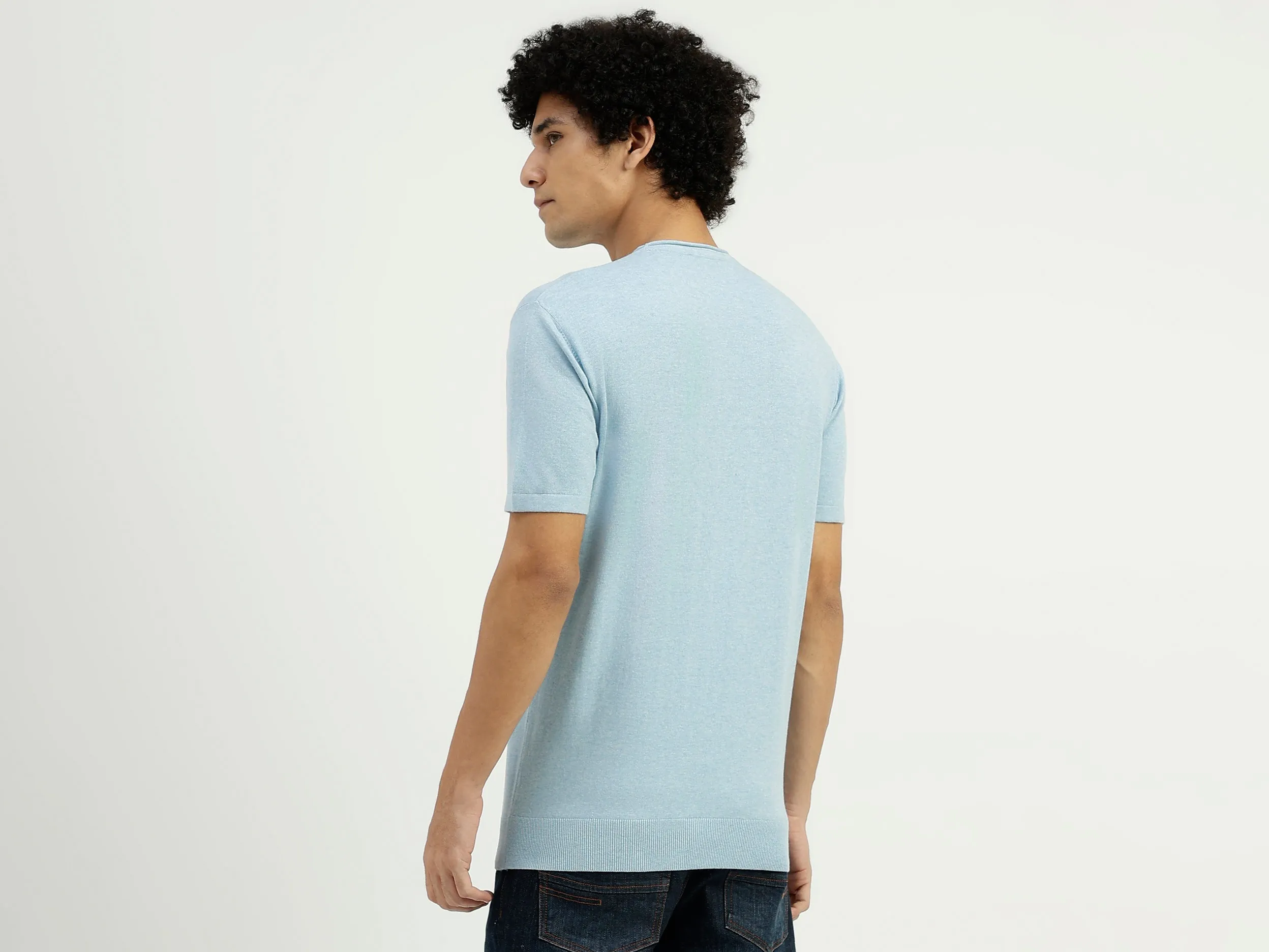 Regular Fit Round Neck Solid T-Shirt