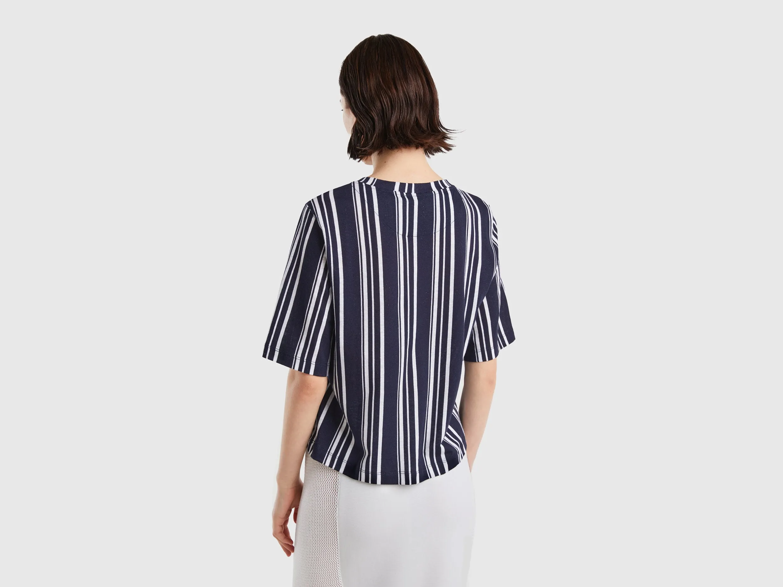 Regular Fit Round Neck Striped T-shirt