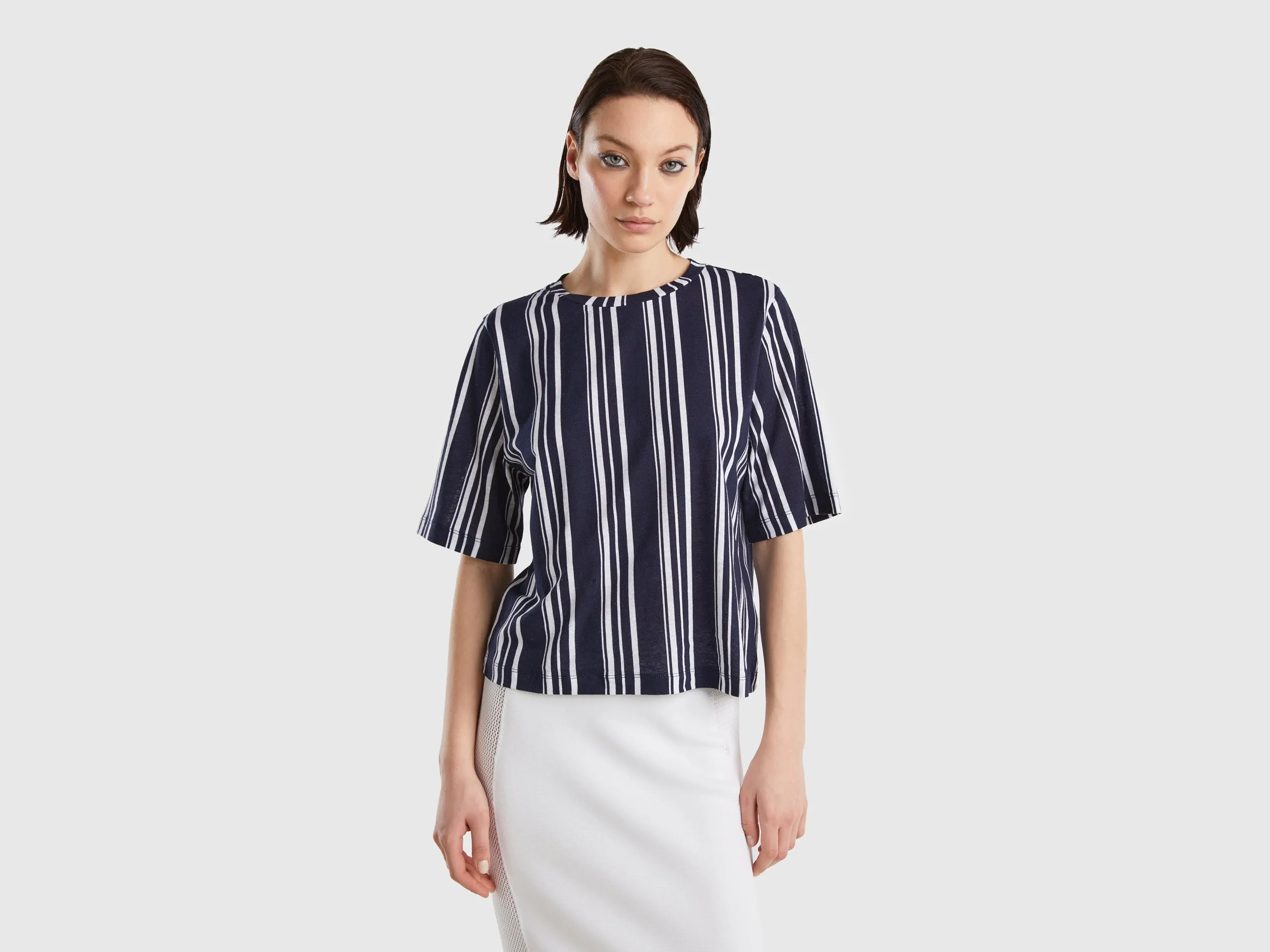 Regular Fit Round Neck Striped T-shirt