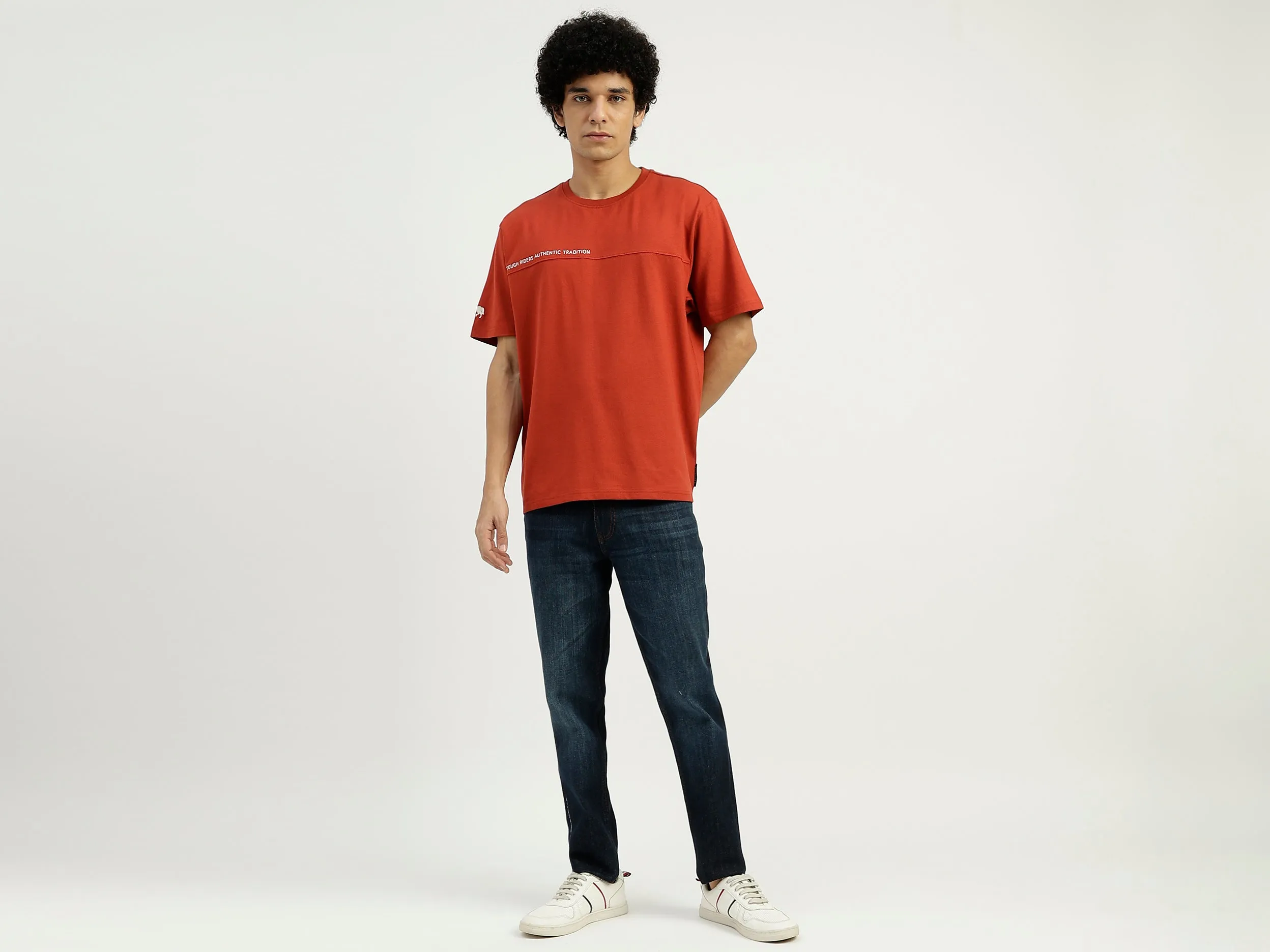 Relaxed Fit Round Neck Solid T-Shirt