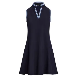 RLX SL Stretch Pique A-Line Dress Refined Navy/Summer Blue/Ceramic White