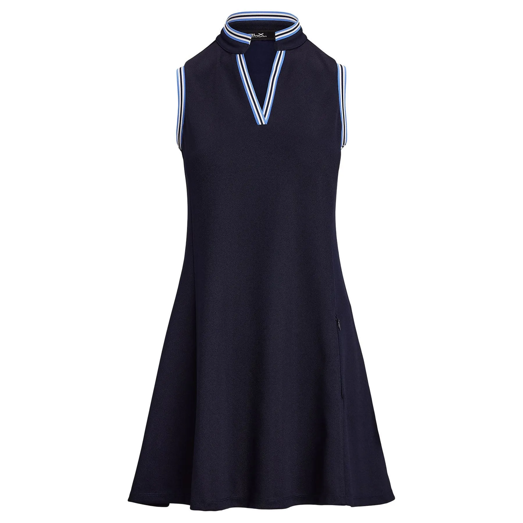RLX SL Stretch Pique A-Line Dress Refined Navy/Summer Blue/Ceramic White