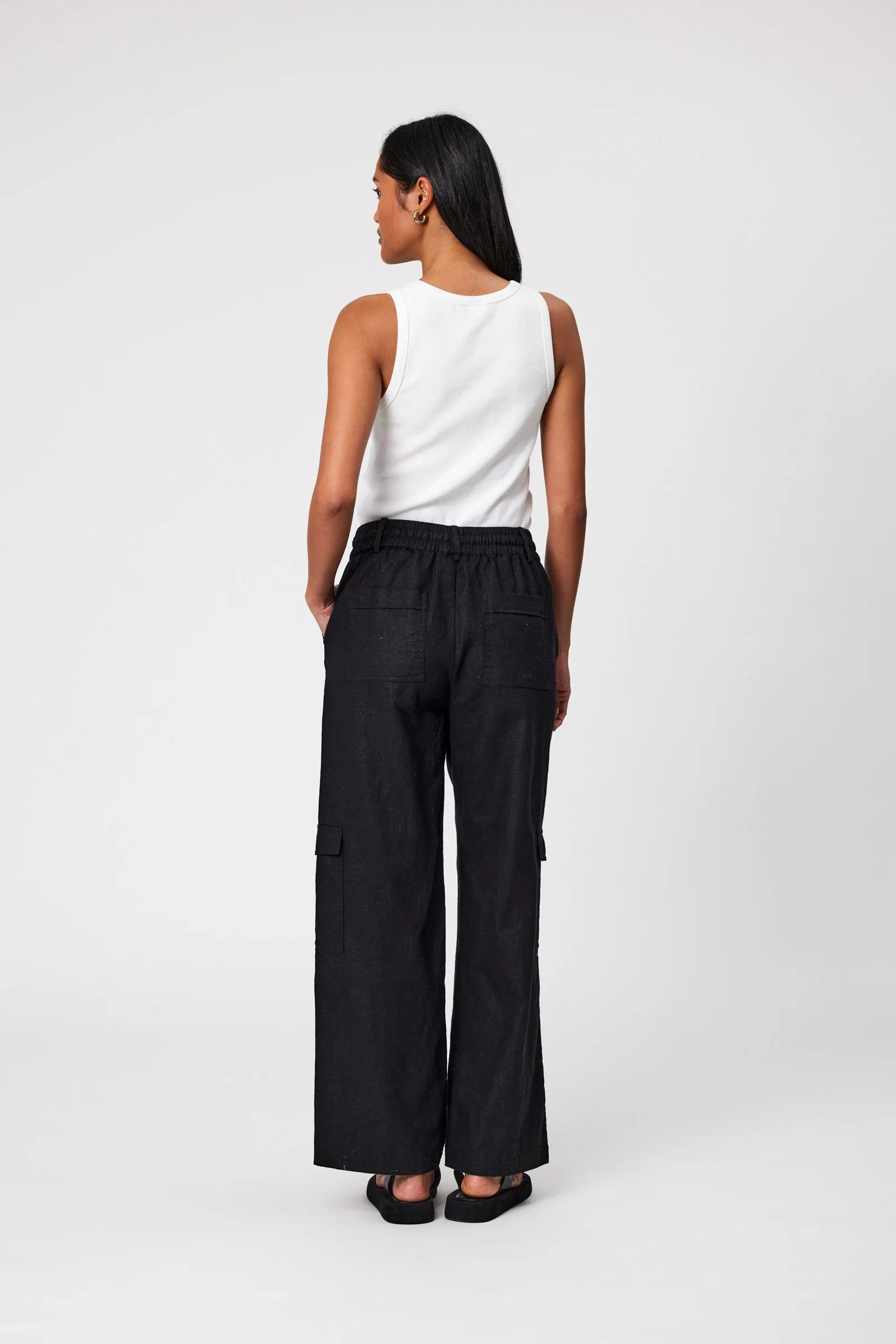 Roma Cargo Pant - Black