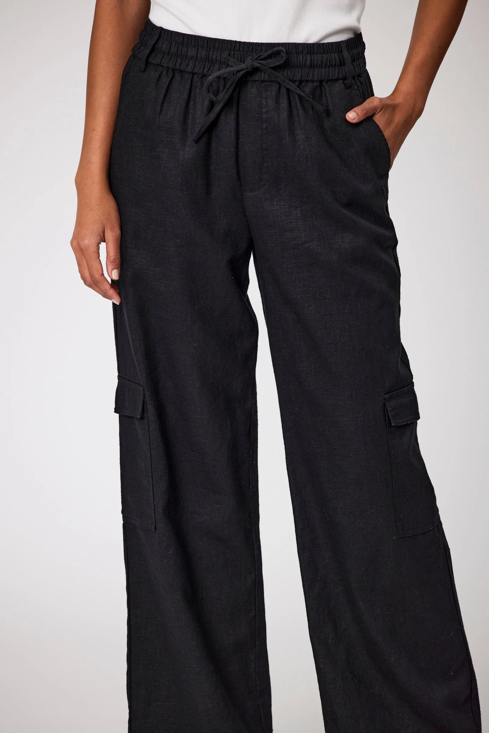 Roma Cargo Pant - Black