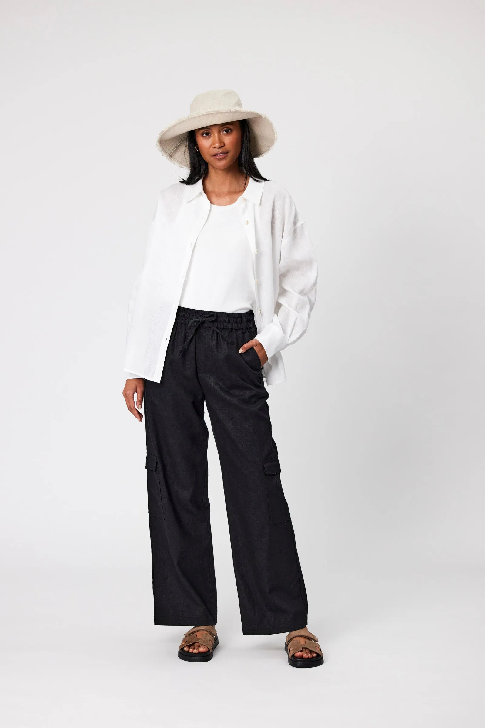 Roma Cargo Pant - Black