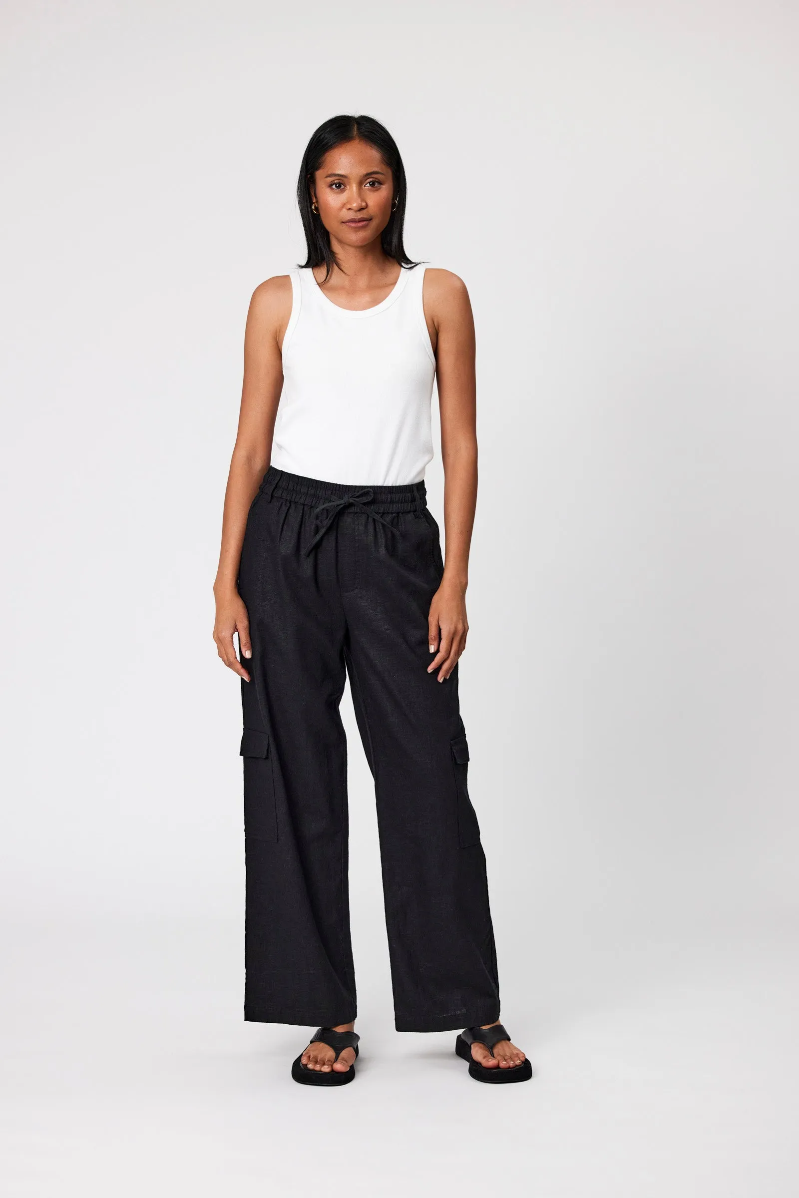 Roma Cargo Pant - Black
