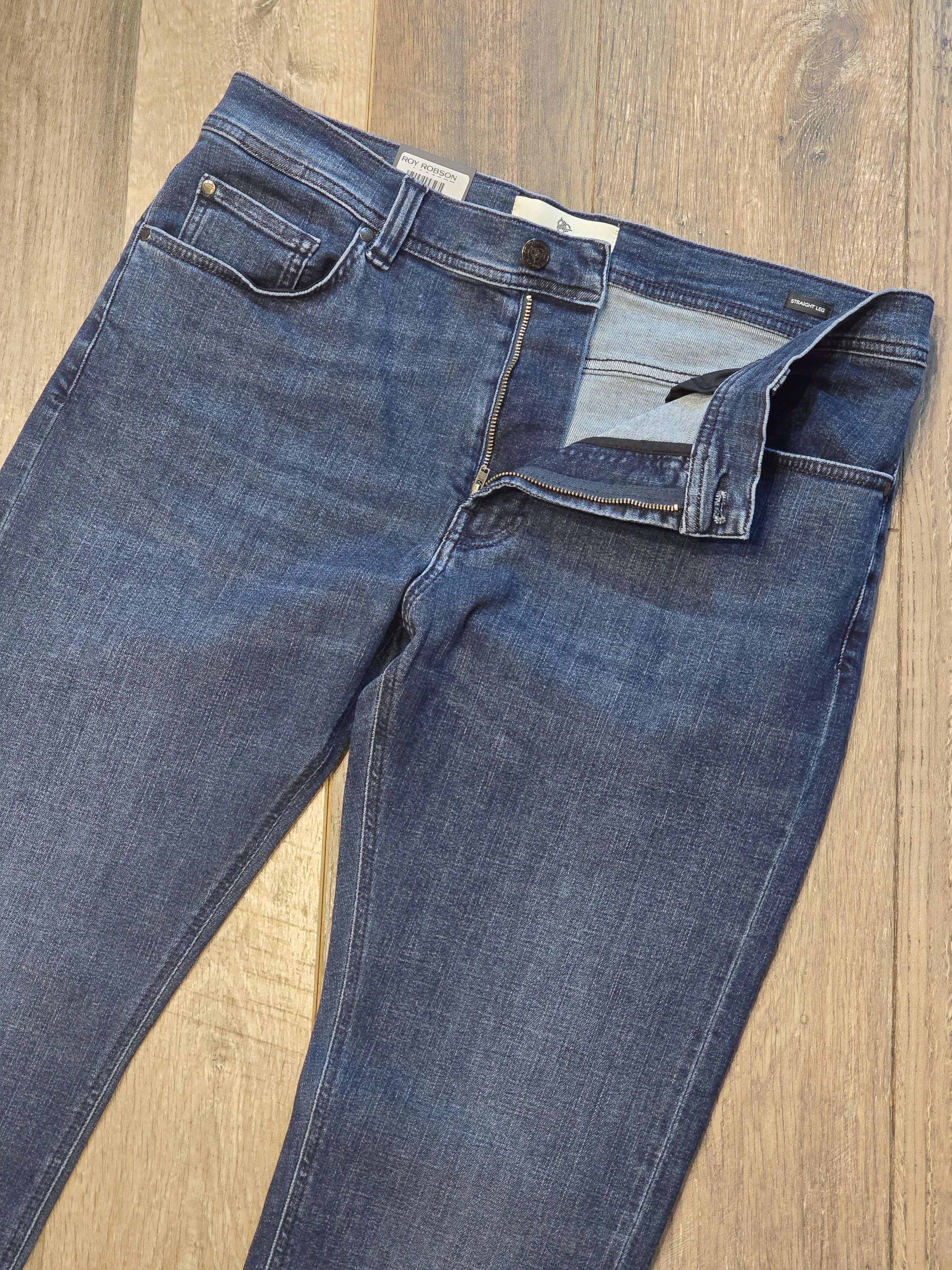 Roy Robson Straight Fit Clean Denim Jeans