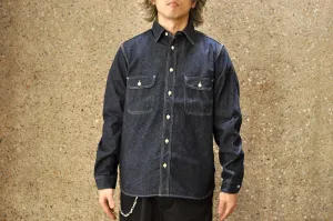 Samurai 10oz Indigo Dyed “Nippon Cotton" Selvage Denim Workshirt (Oversea Edition)