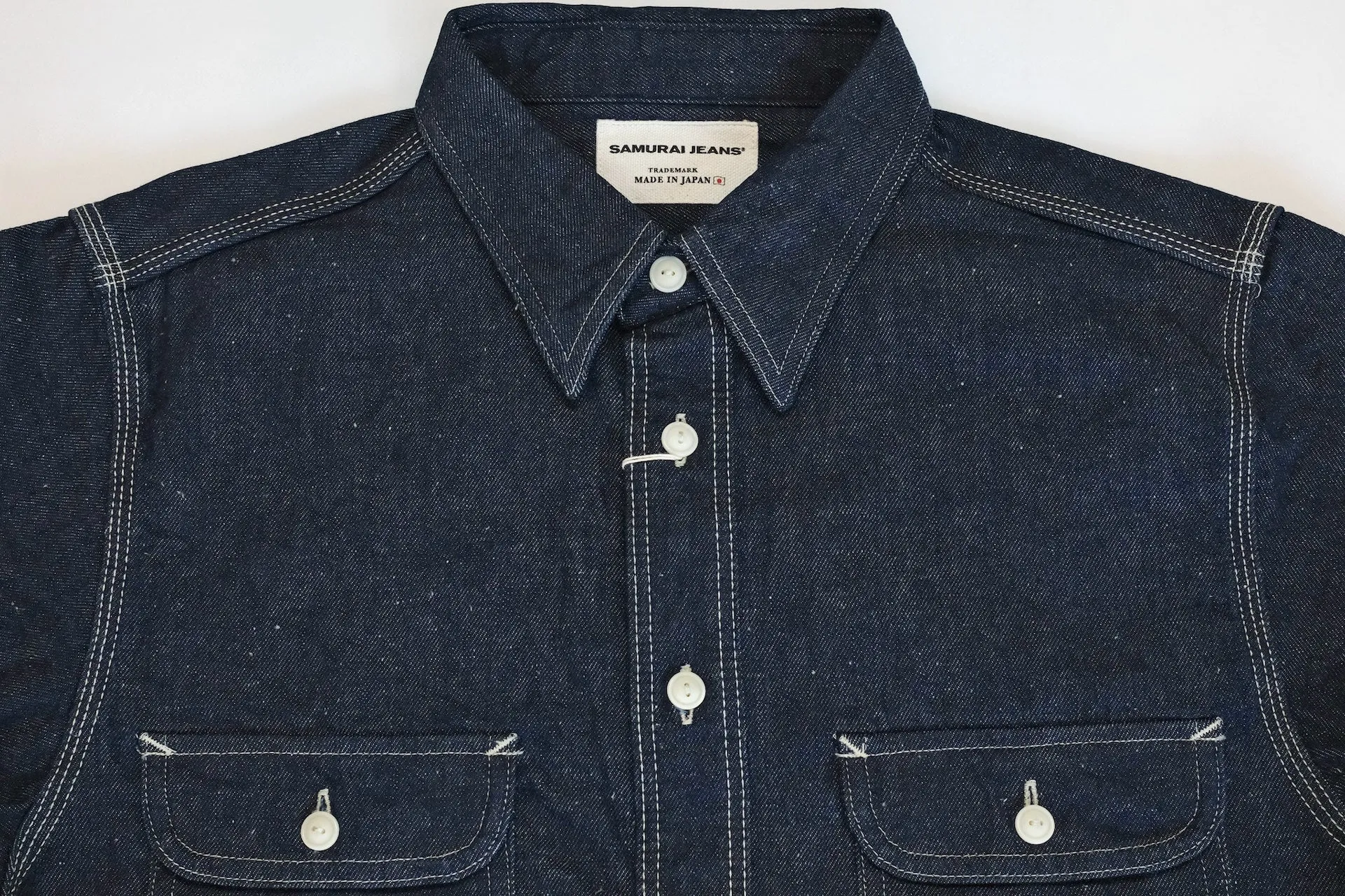 Samurai 10oz Indigo Dyed “Nippon Cotton" Selvage Denim Workshirt (Oversea Edition)