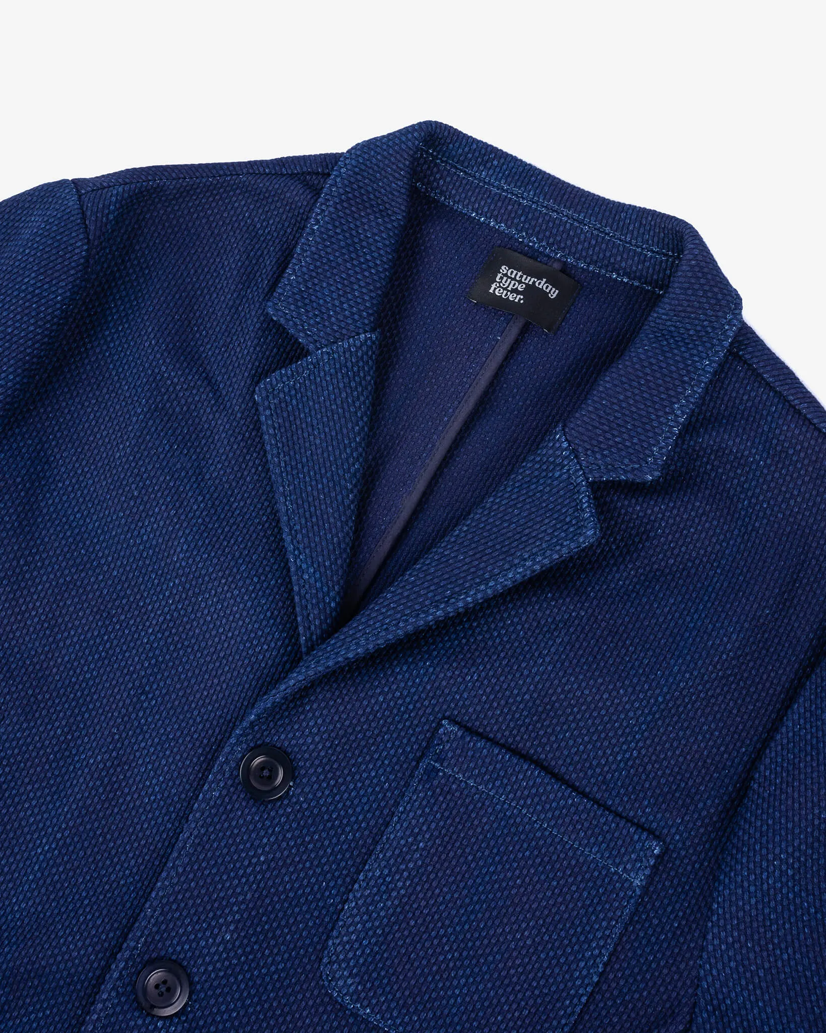 SaturdayTypeFever - Sashiko Blazer - Indigo