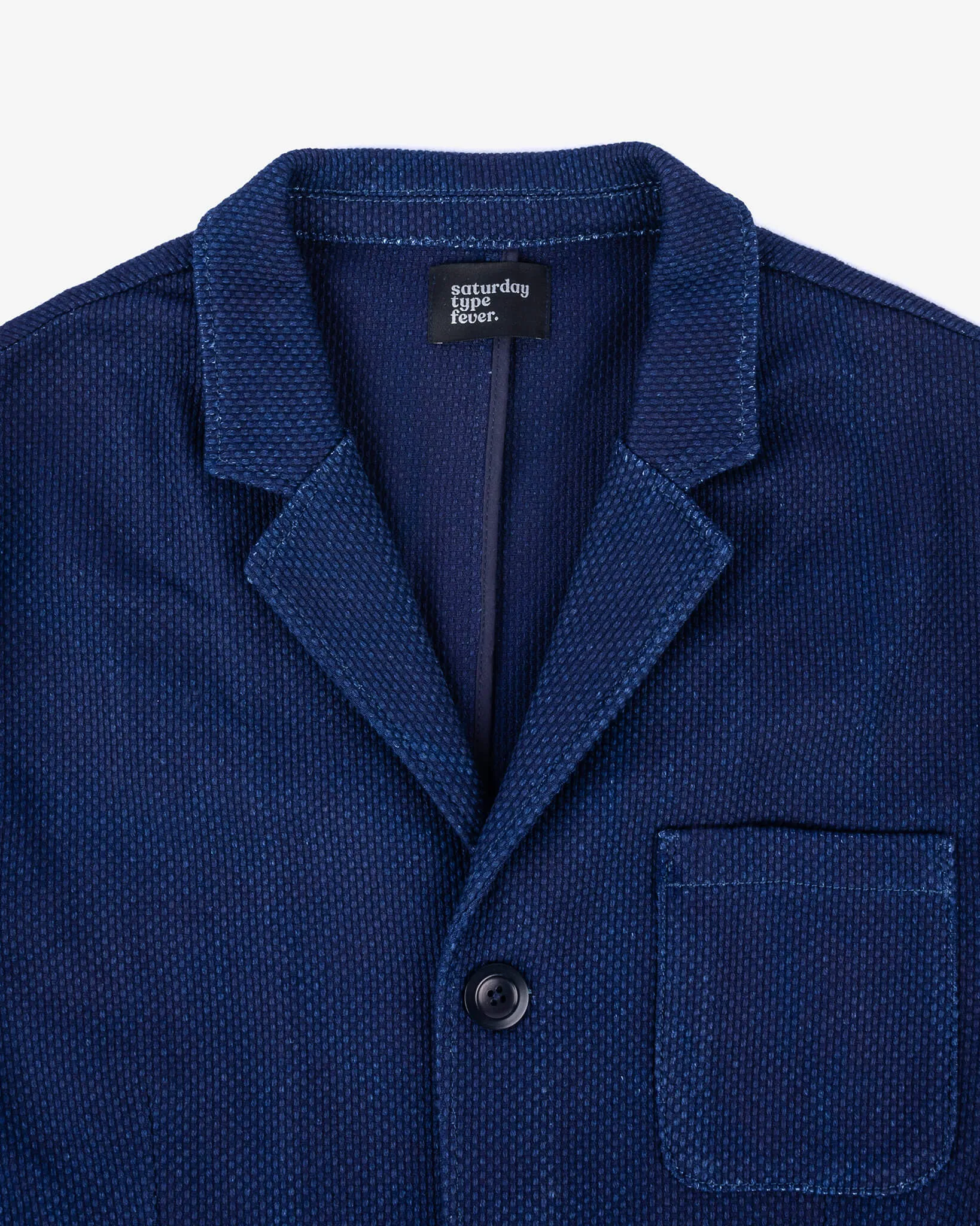 SaturdayTypeFever - Sashiko Blazer - Indigo