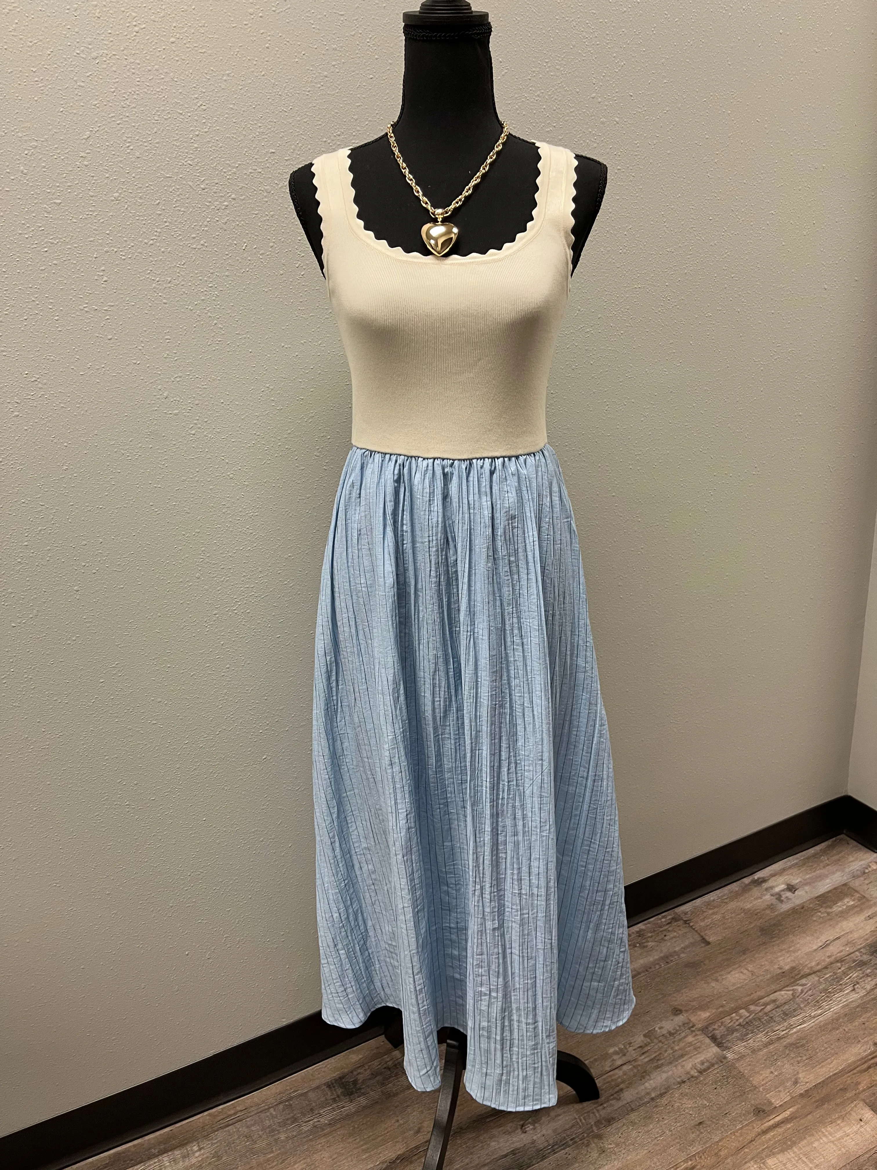 Scalloped Tank Dress