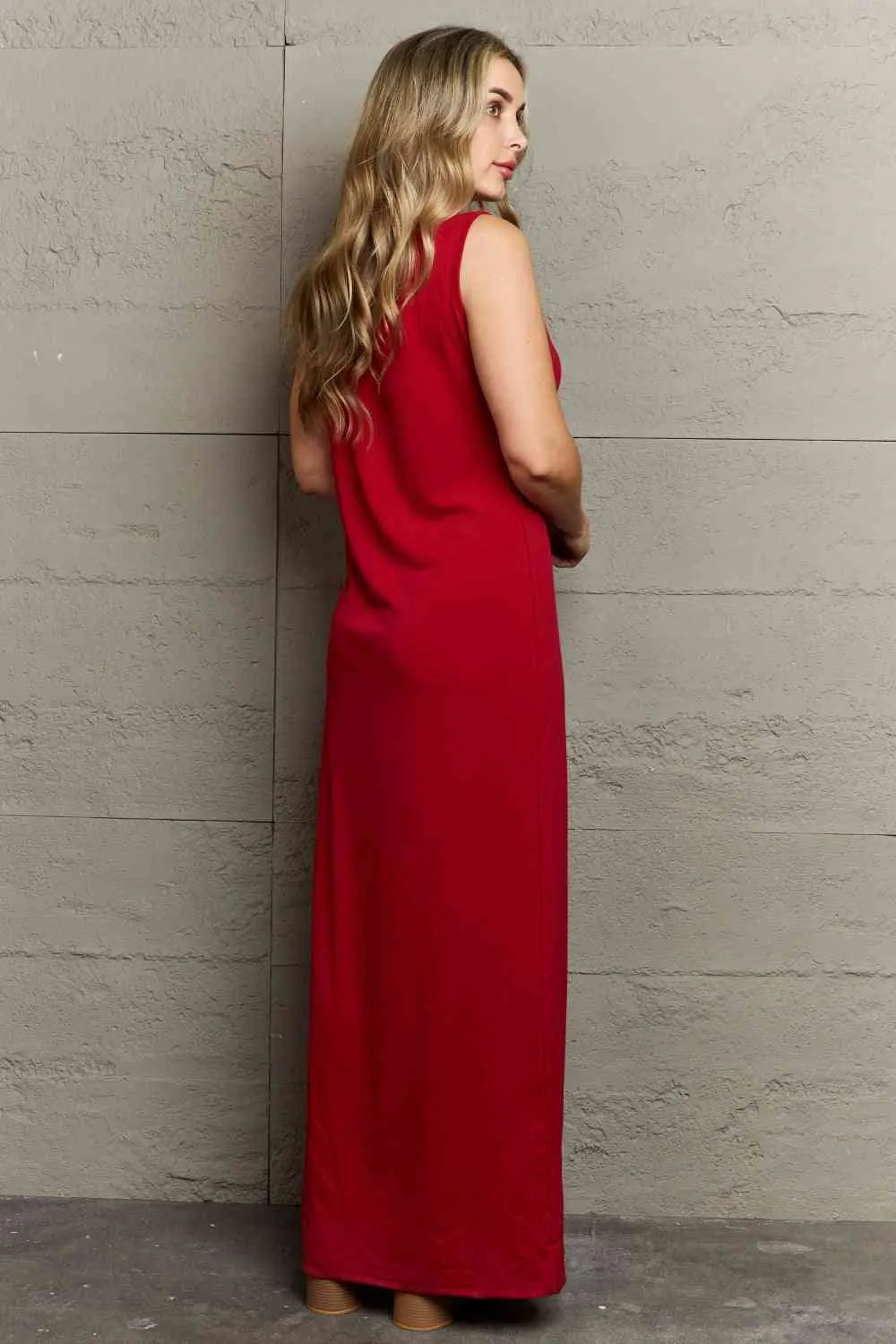 Scoop Neck Maxi Tank Dress
