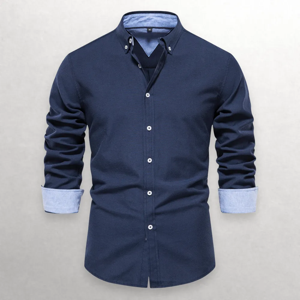 Shade Shift Cotton Button-Up Shirt