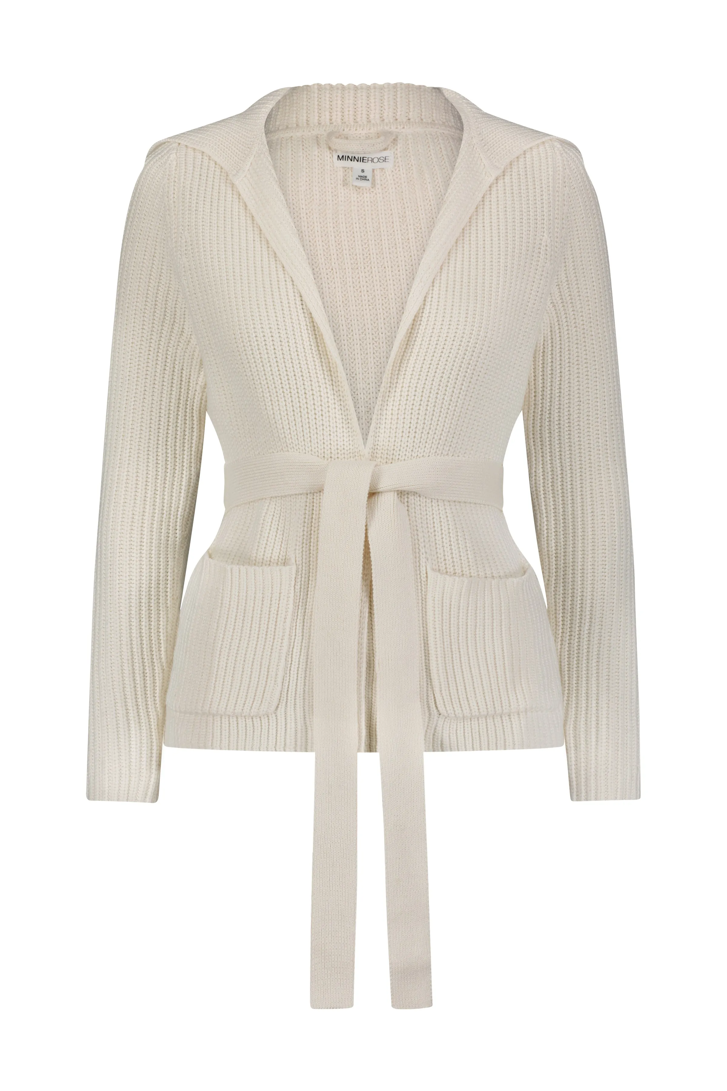 Shaker Flyaway Cardi Cashmere