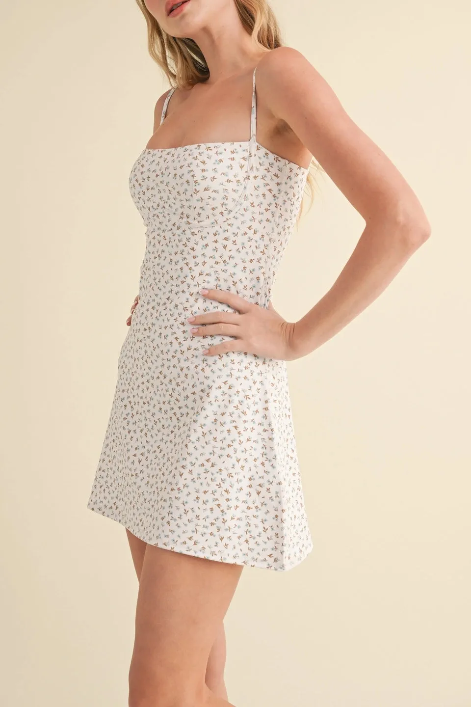 She's The Moment Floral Ditsy Print Dress