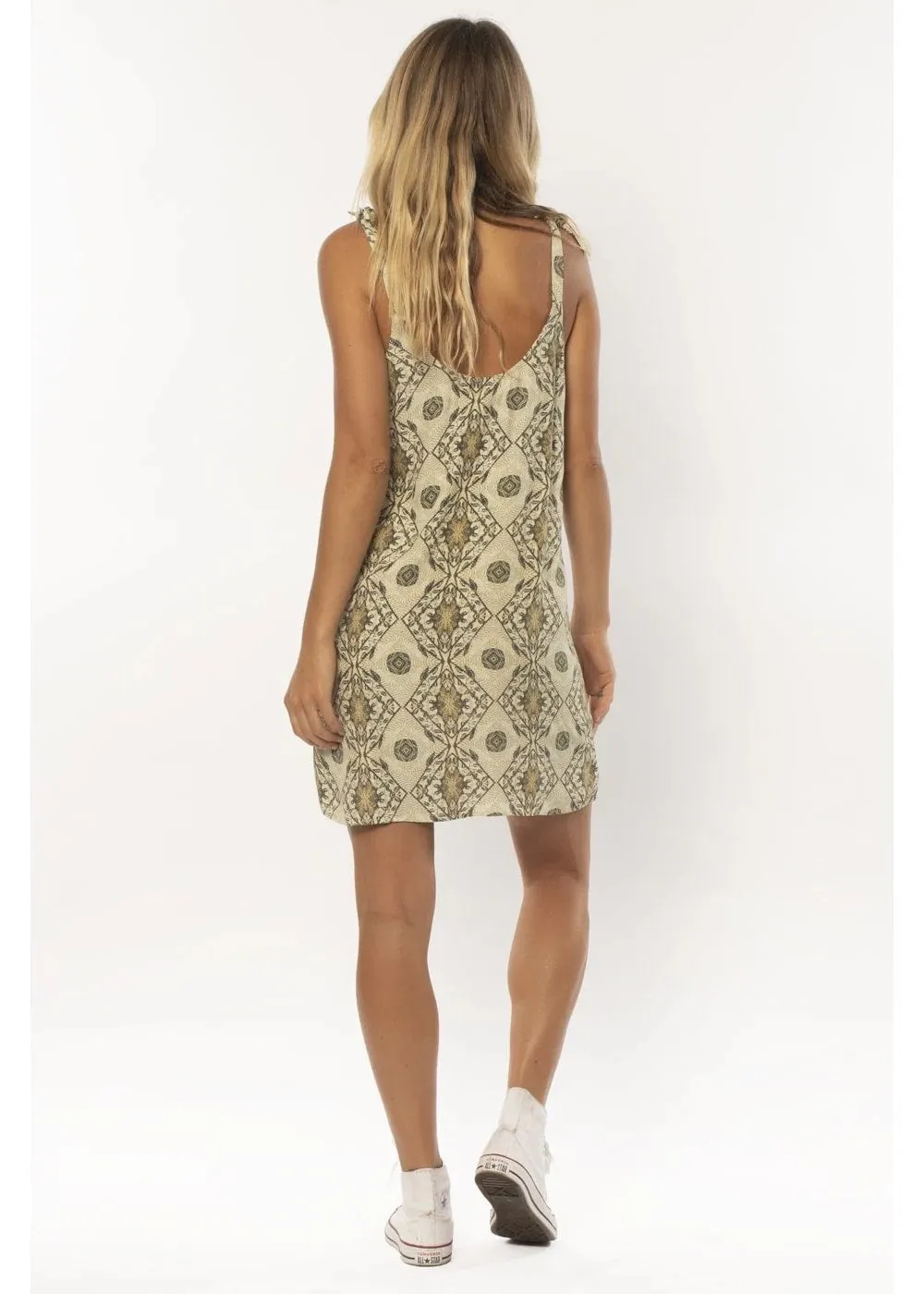 SISSTR NOHA WVN TANK DRESS - LAG