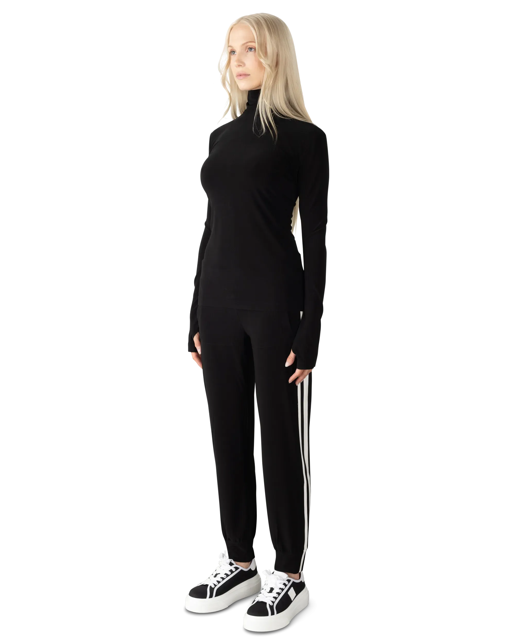 Slim Fit Long Sleeve Turtle Top