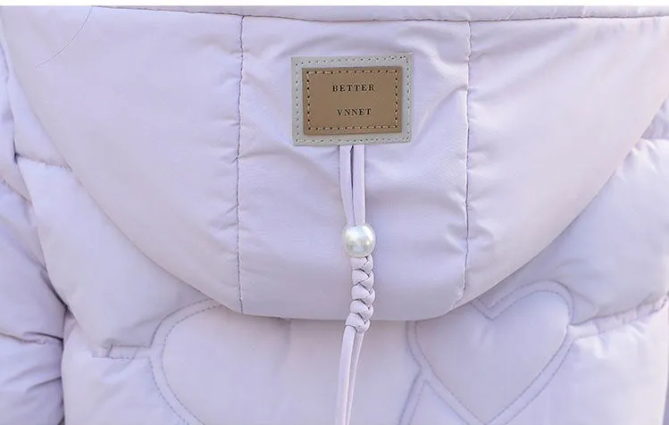 Solid Quilted Puffer Jacket for Women with Windproof Features