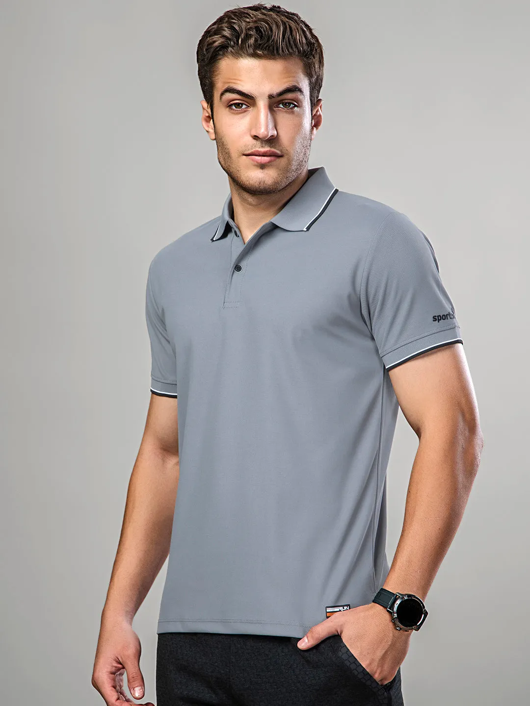 Sport Sun Max Polo Pro Grey T Shirt