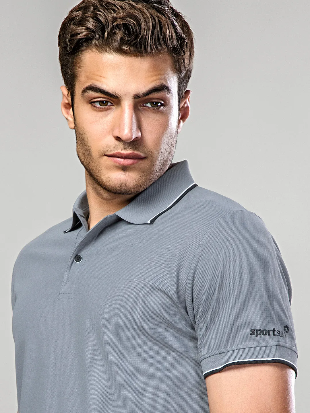 Sport Sun Max Polo Pro Grey T Shirt
