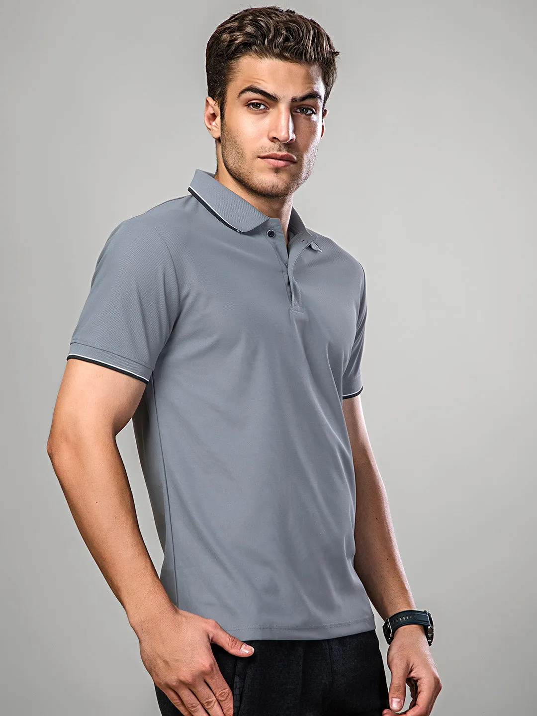 Sport Sun Max Polo Pro Grey T Shirt
