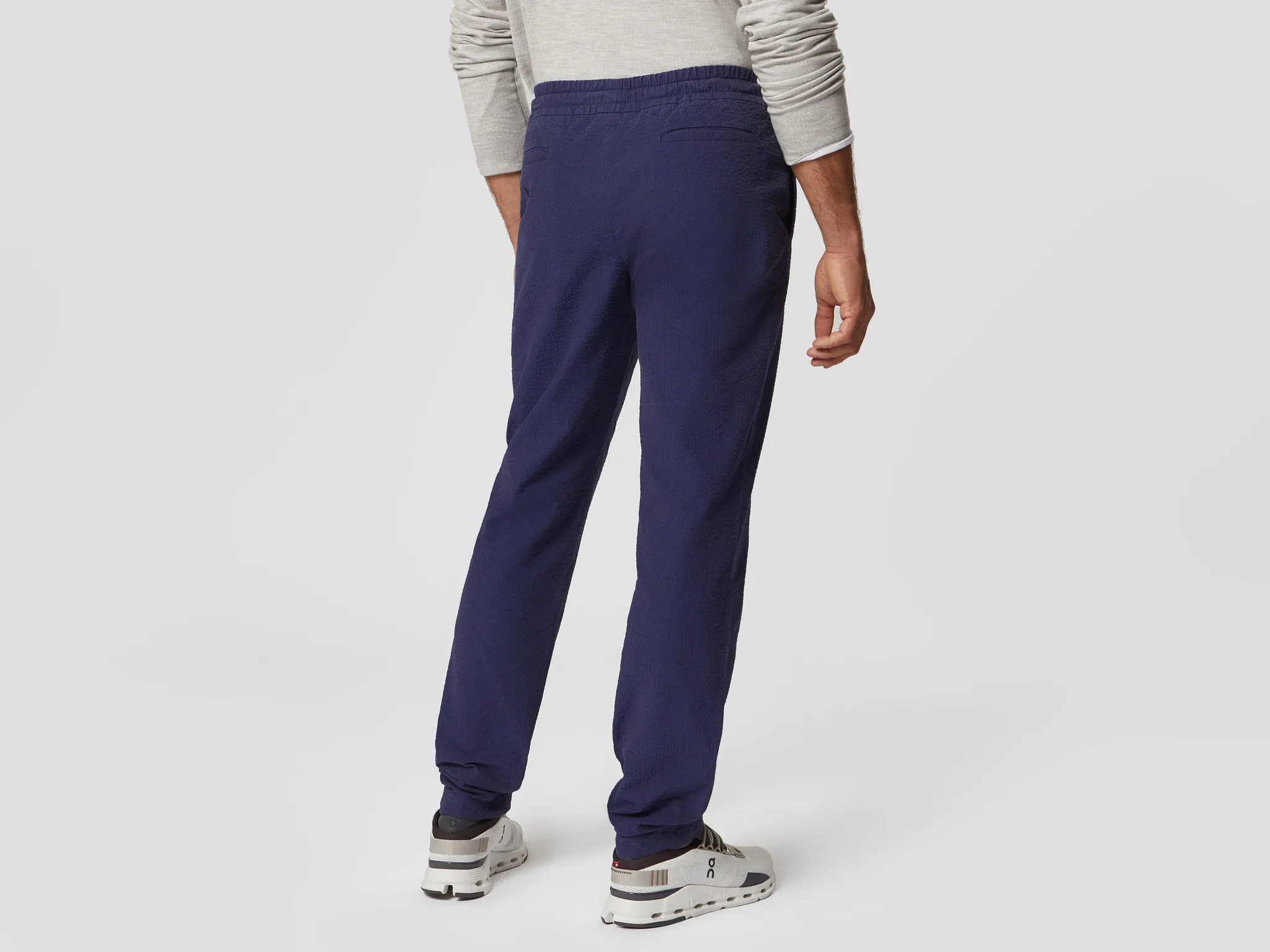 Summer Mindset Seersucker Pants - Mid Blue