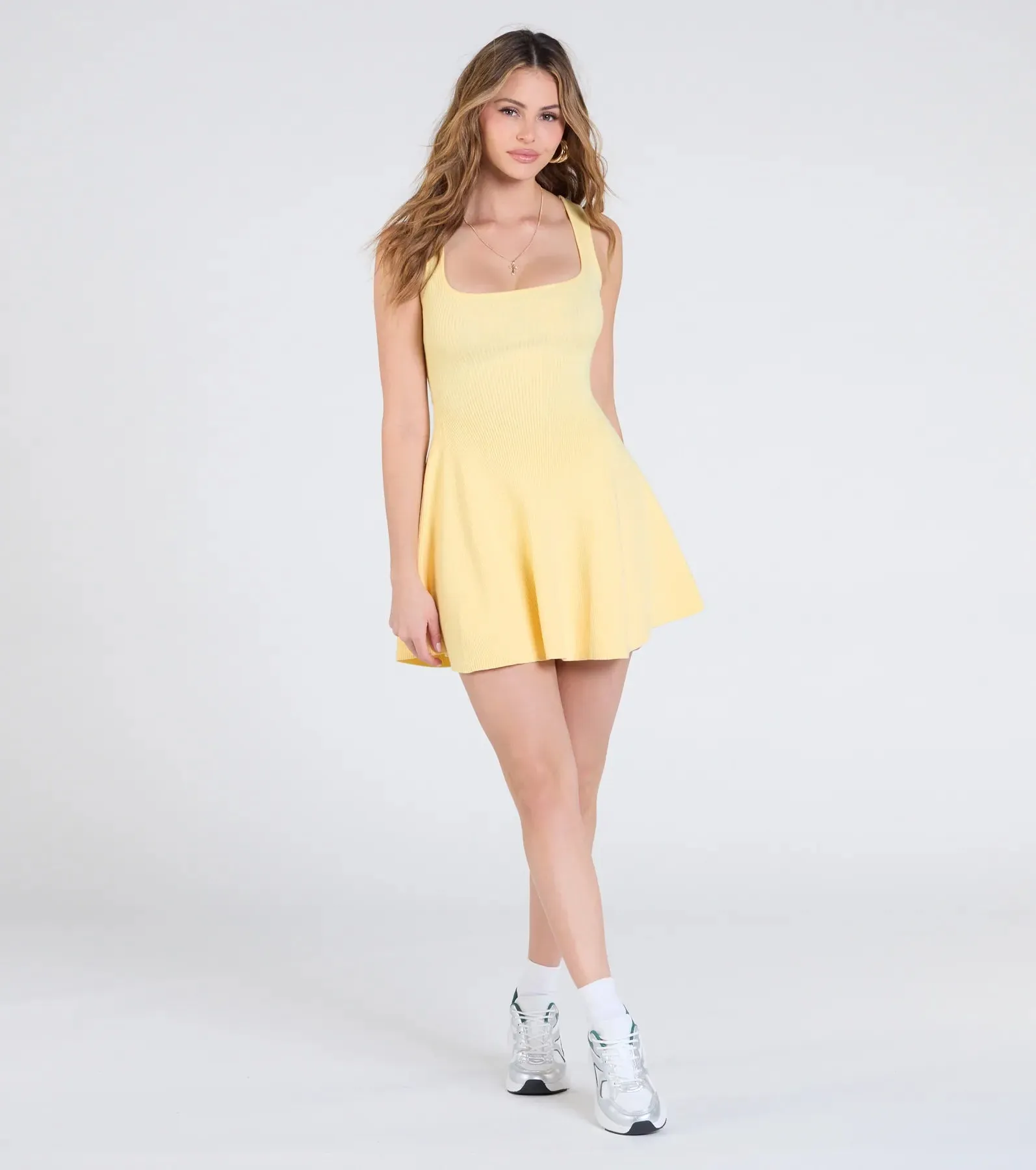 Sweet Like Me Scoop Neck Skater Mini Dress