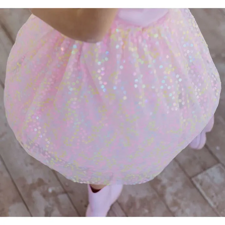 Sweet Wink Pink Confetti Flower Tank Tutu Dress
