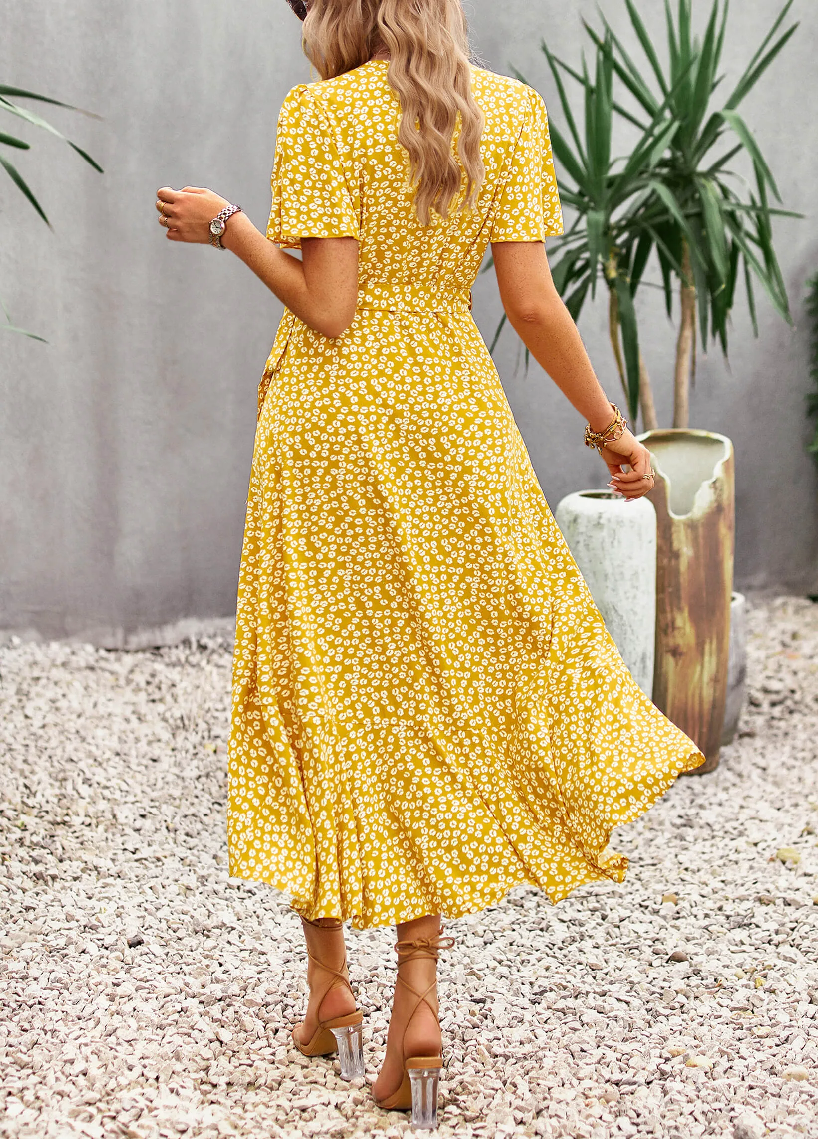 Sweetest Thing Floral Slip Maxi Dress - Yellow