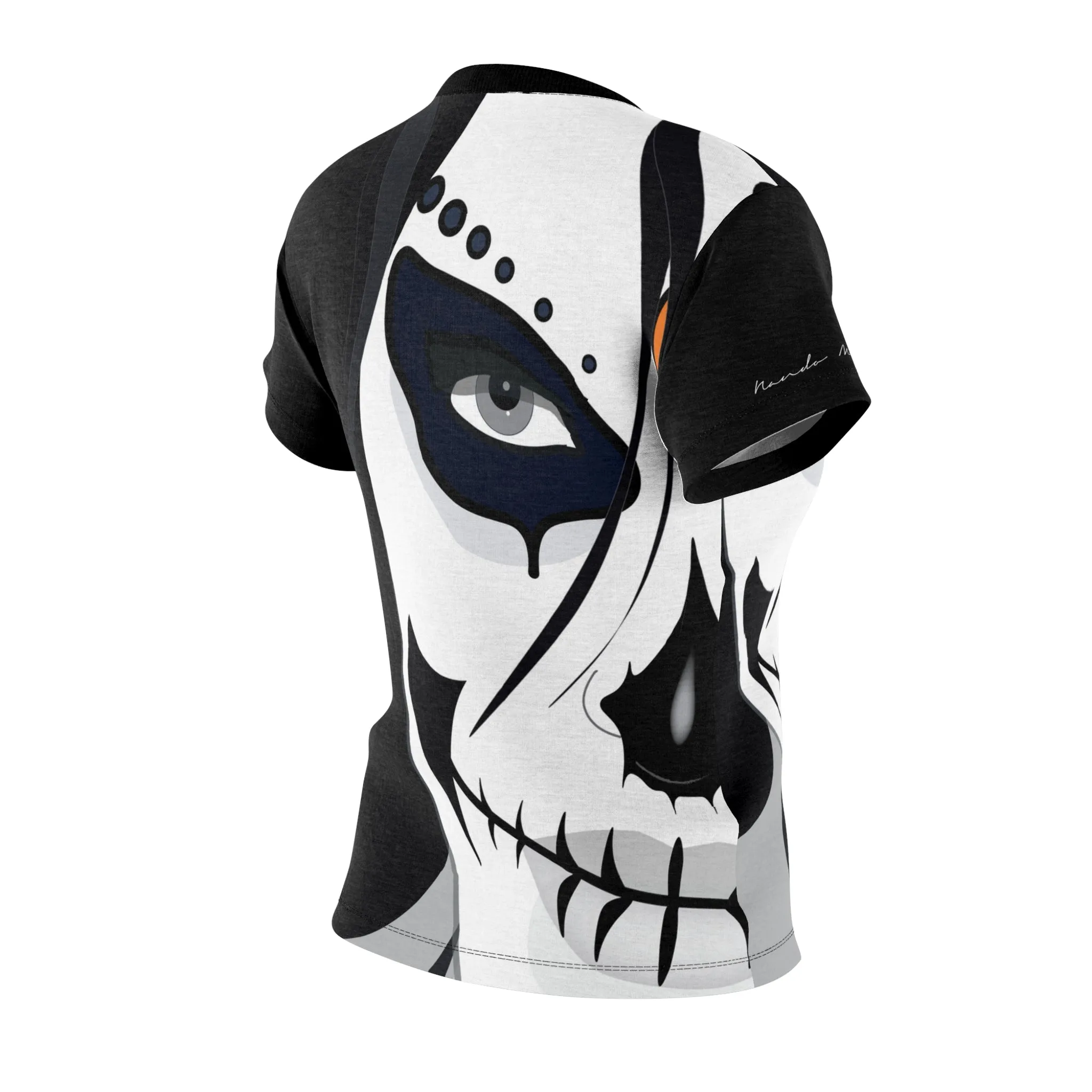 T-Shirt, Black Calaca Face Motive