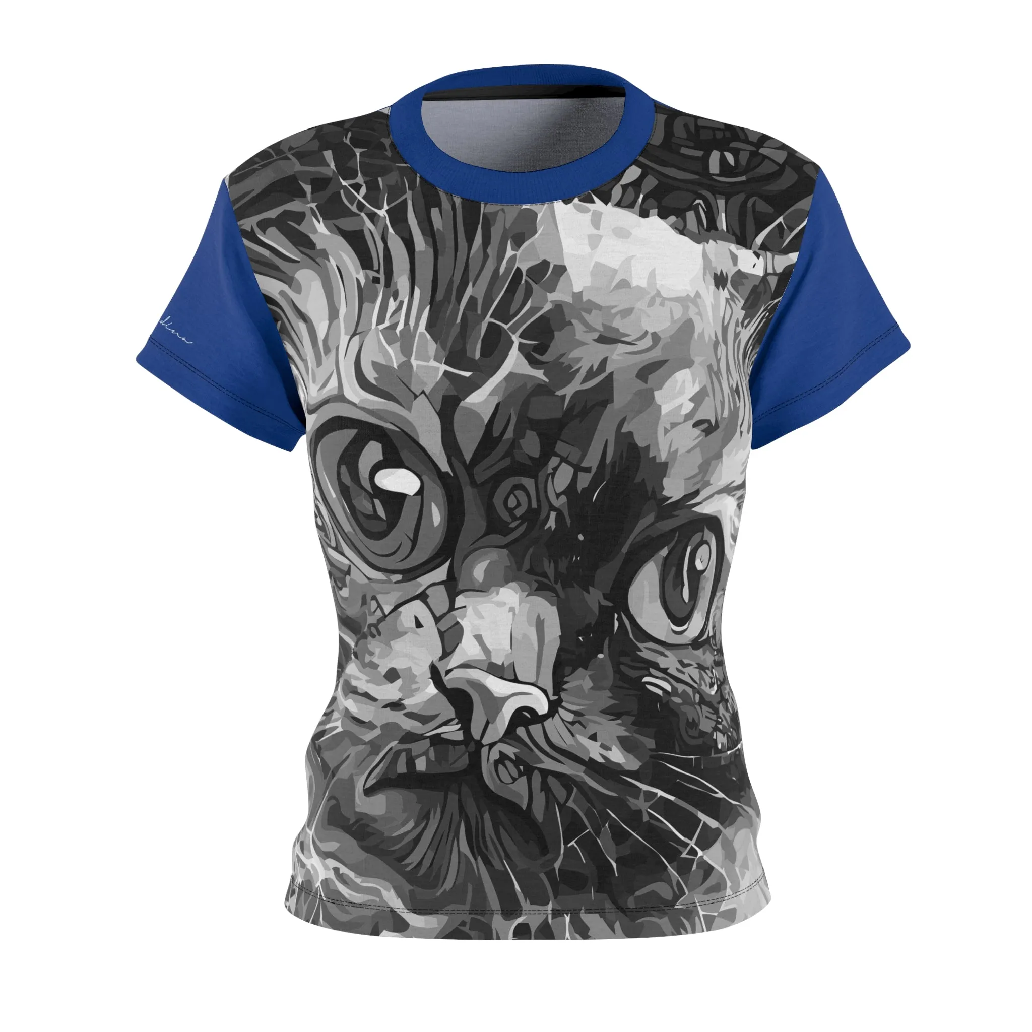 T-Shirt, Dark Blue Kitty