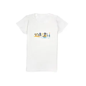T-Shirt Donna con Stampa Artistica di Napoli – Stile Unico e Autentico
